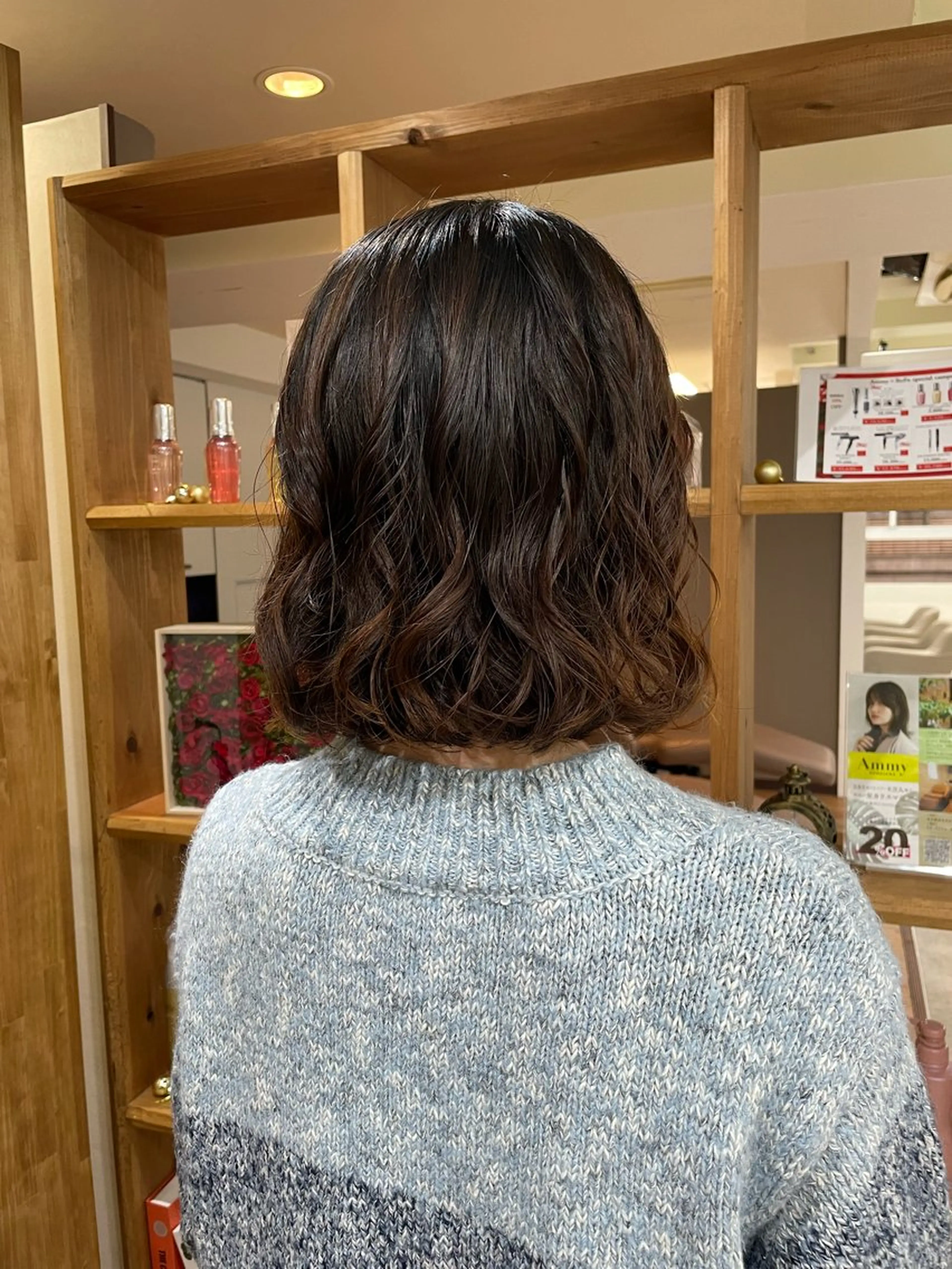 ミディアム パーマ カット パーマ 韓国風パーマ/ヘア セット/店長みづきのヘアスタイル