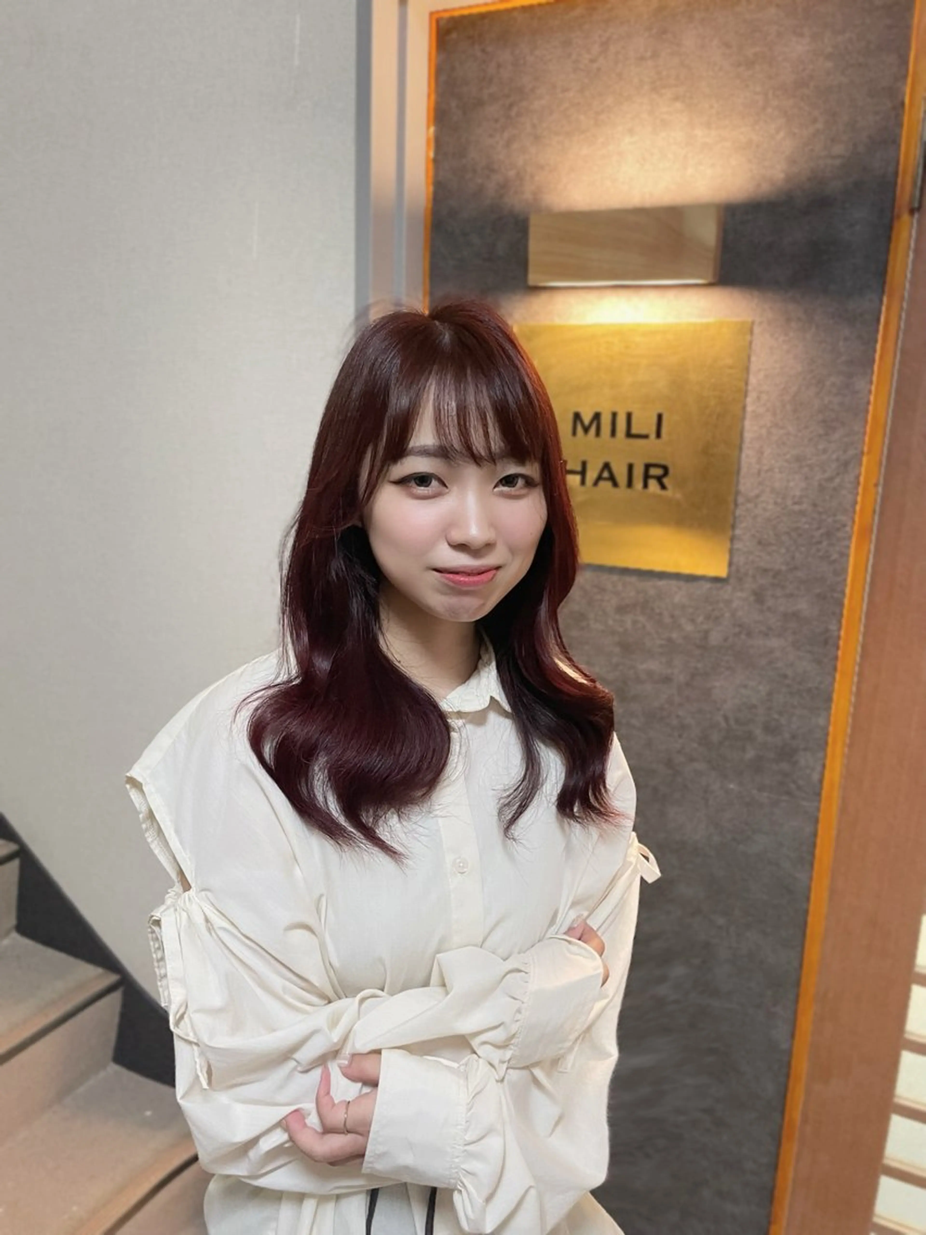 セミロング meulu-所属・渡邉 怜のヘアスタイル