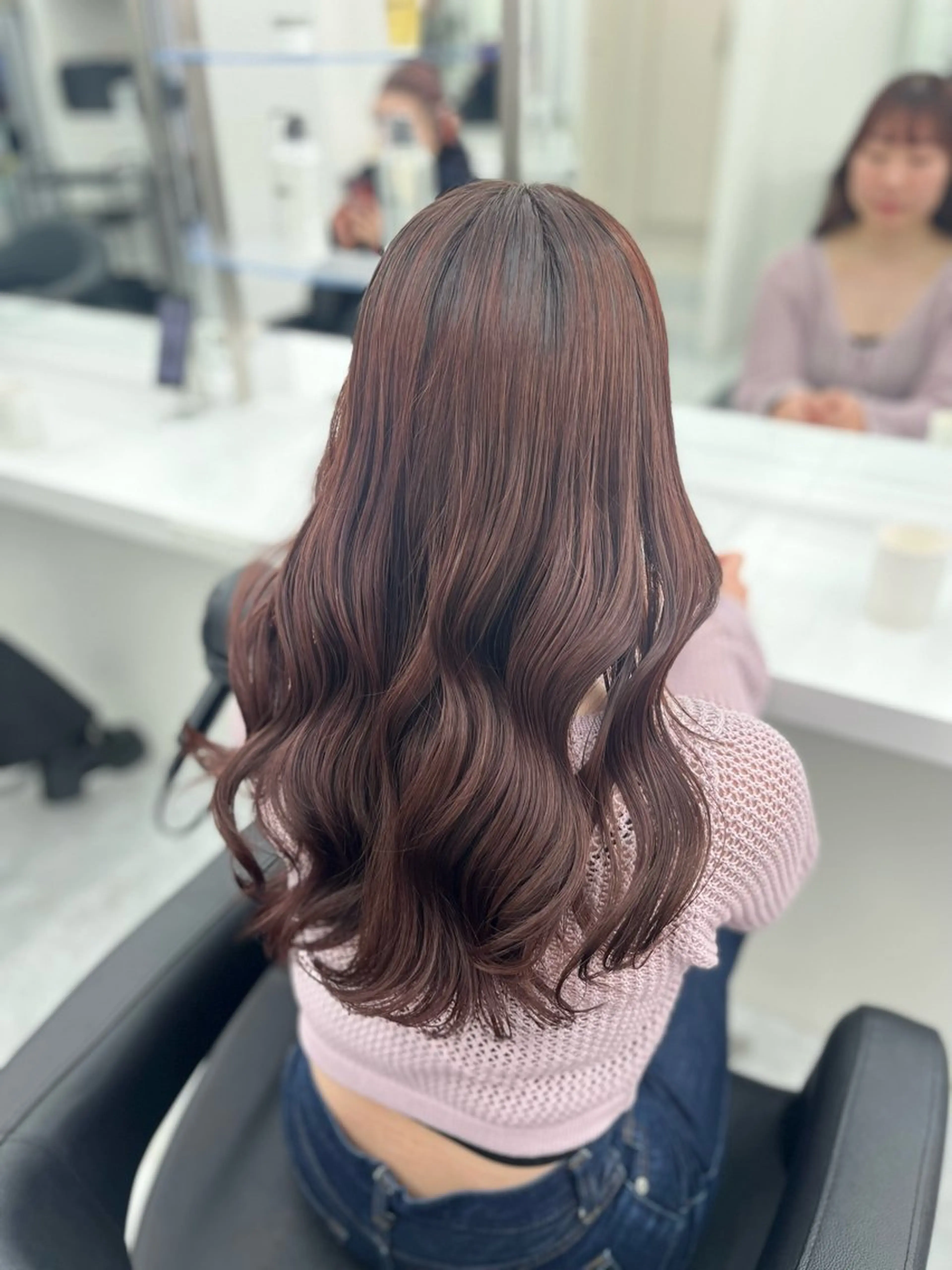 セミロング カラー ヘアアレンジ 艶髪ハイトーン🫧 Kurehaのヘアスタイル