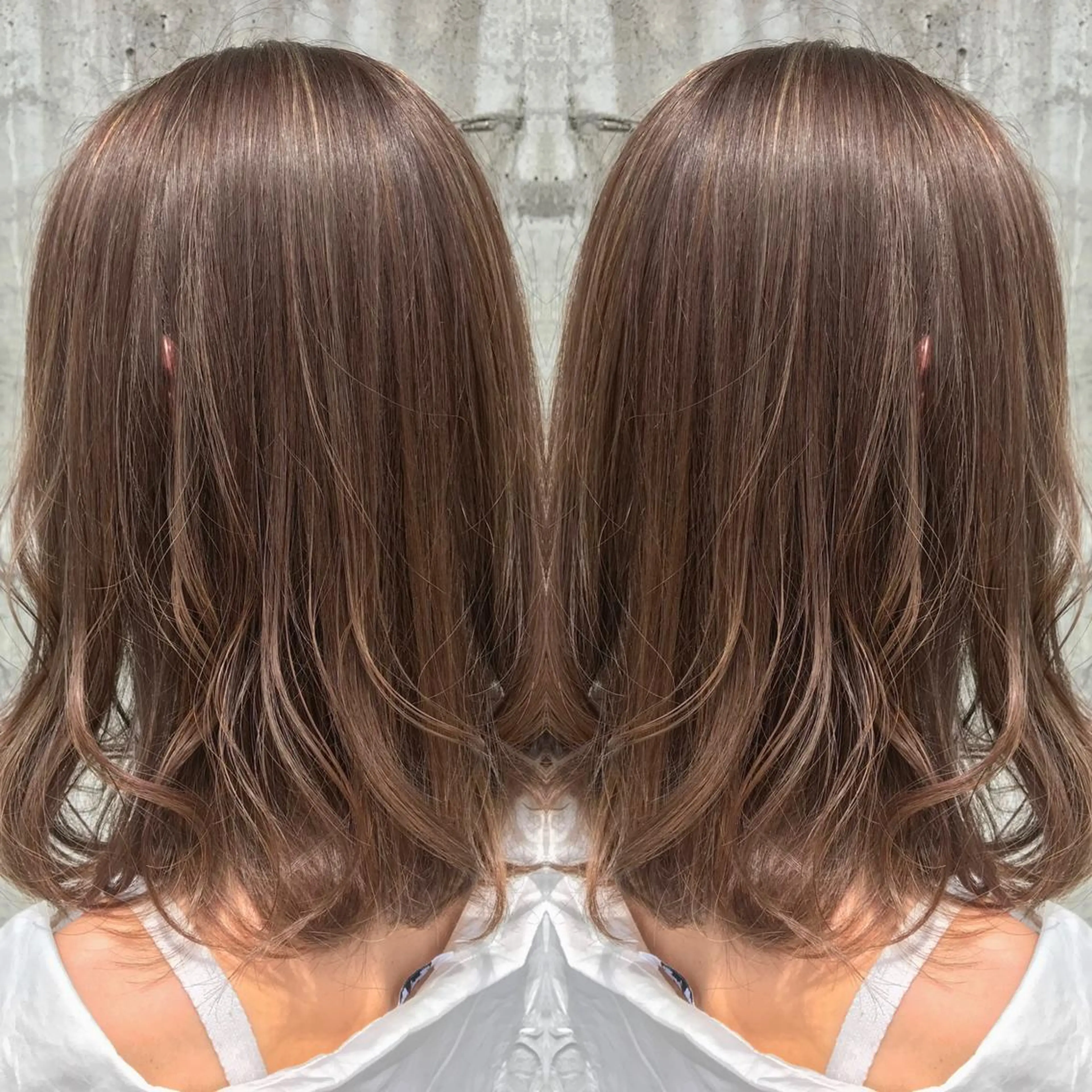 ロング ハイライト Nonoka 当日予約歓迎のヘアスタイル