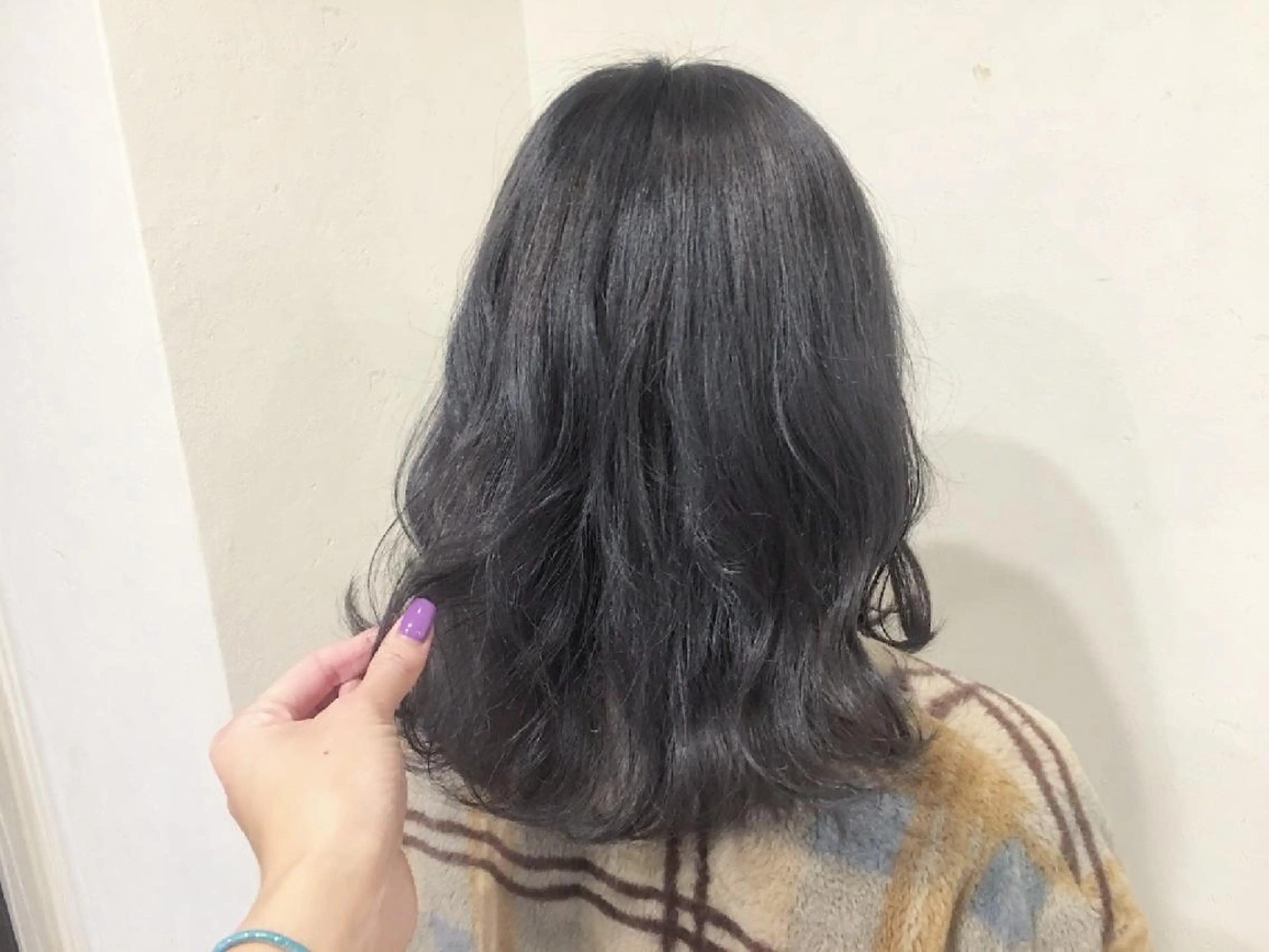 ミディアム カラー JIL BLAN 京都所属・RU RIのヘアスタイル