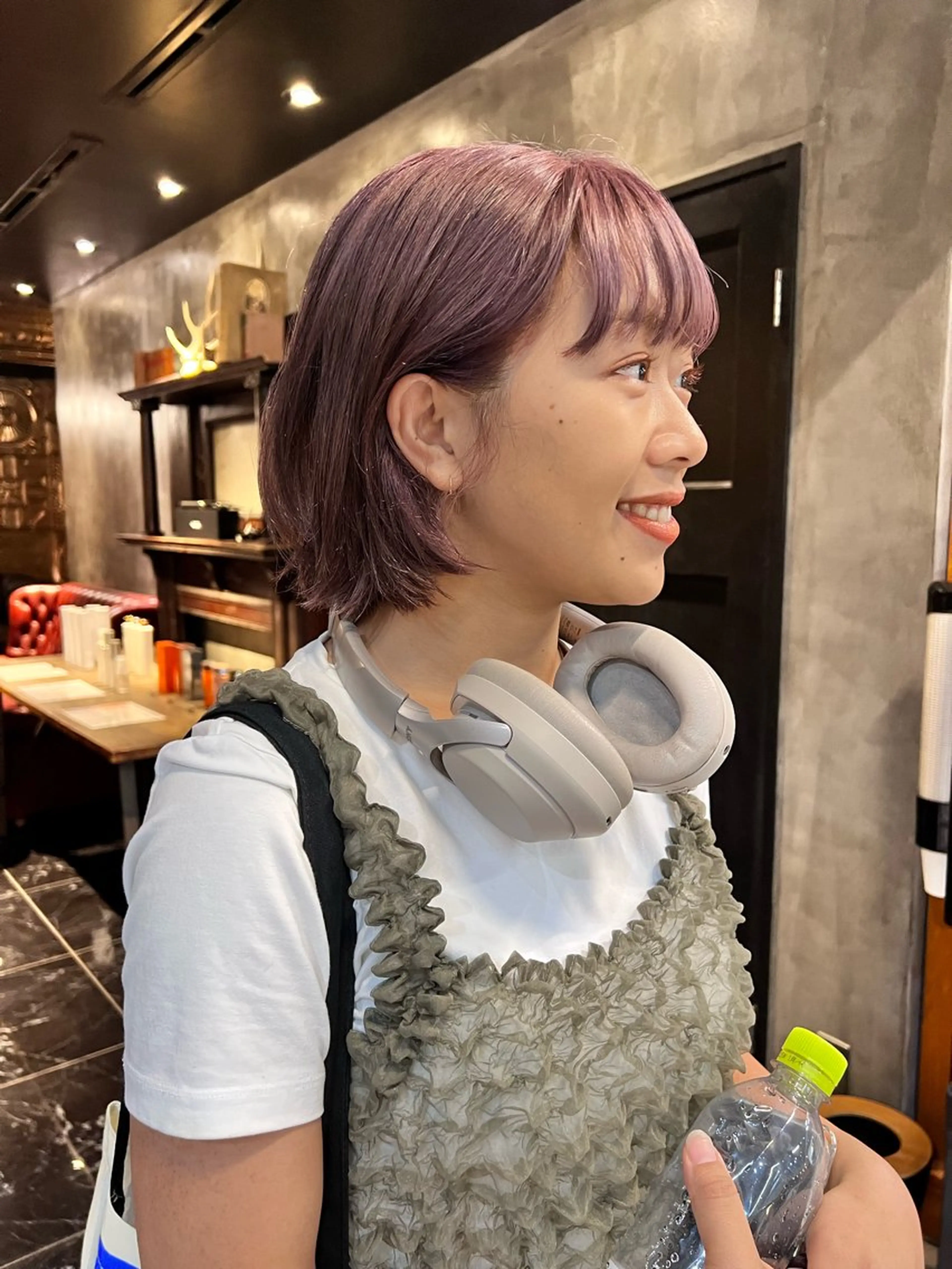 ミディアム カラー カット ヘアカラー haco＋所属・圧倒的デザイン力 店長🎨RENAのヘアスタイル