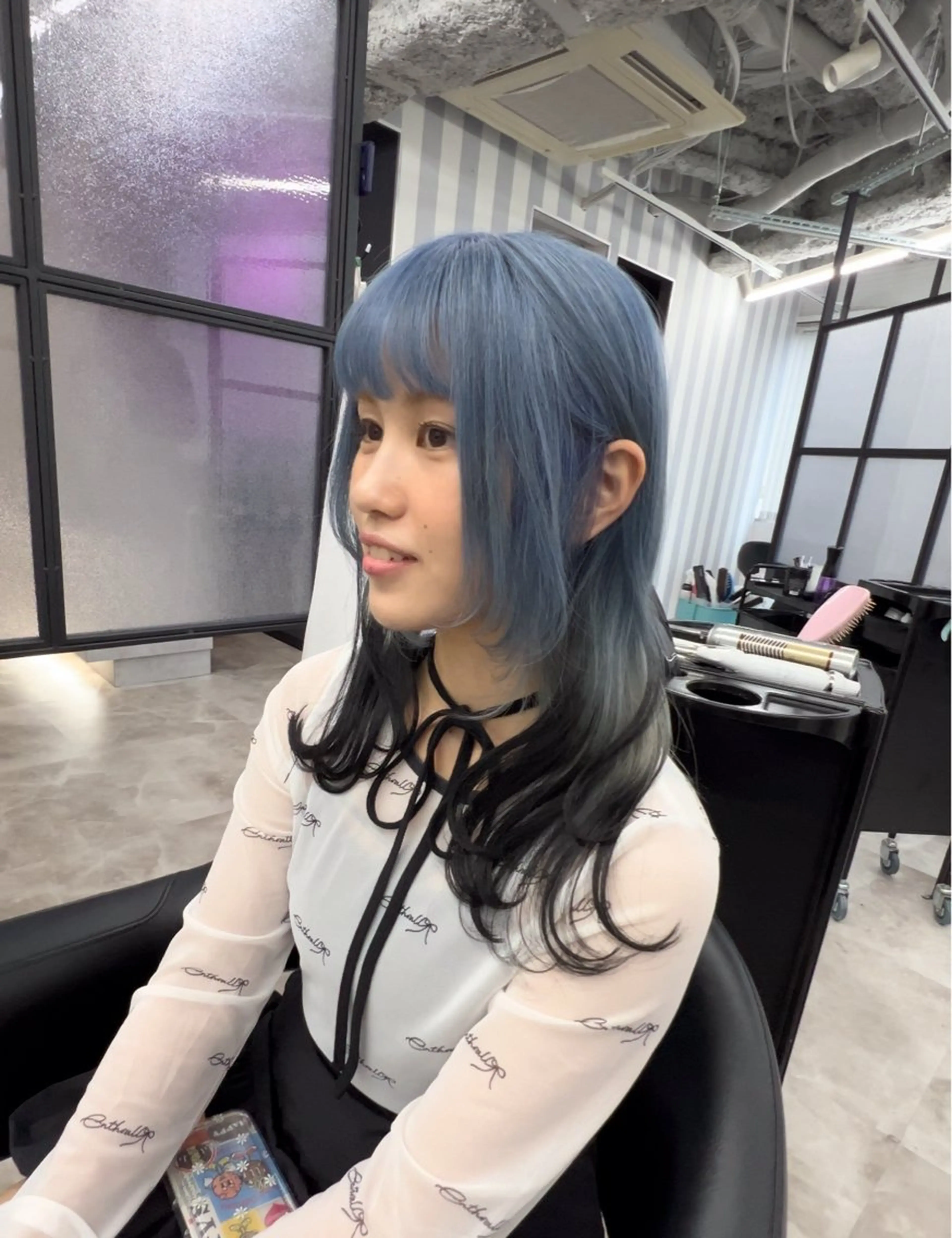 セミロング カラー デザインカラー ヘアカラー トリートメント 宇野 堅太 本気で 悩む方へ✨のヘアスタイル