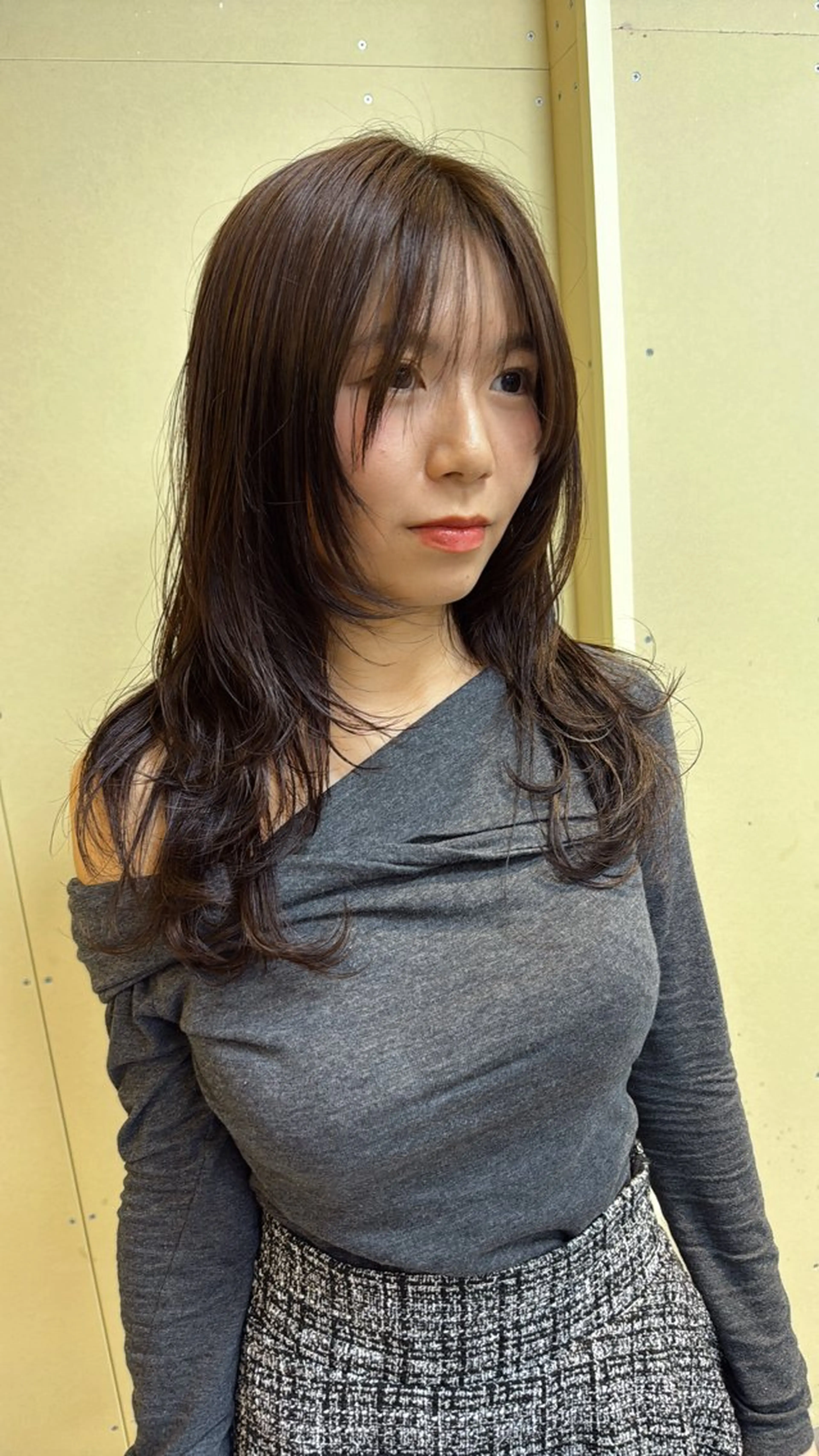 ロング カラー カット ヘアカラー 伶風/ボブ/ ヘーゼルベージュのヘアスタイル