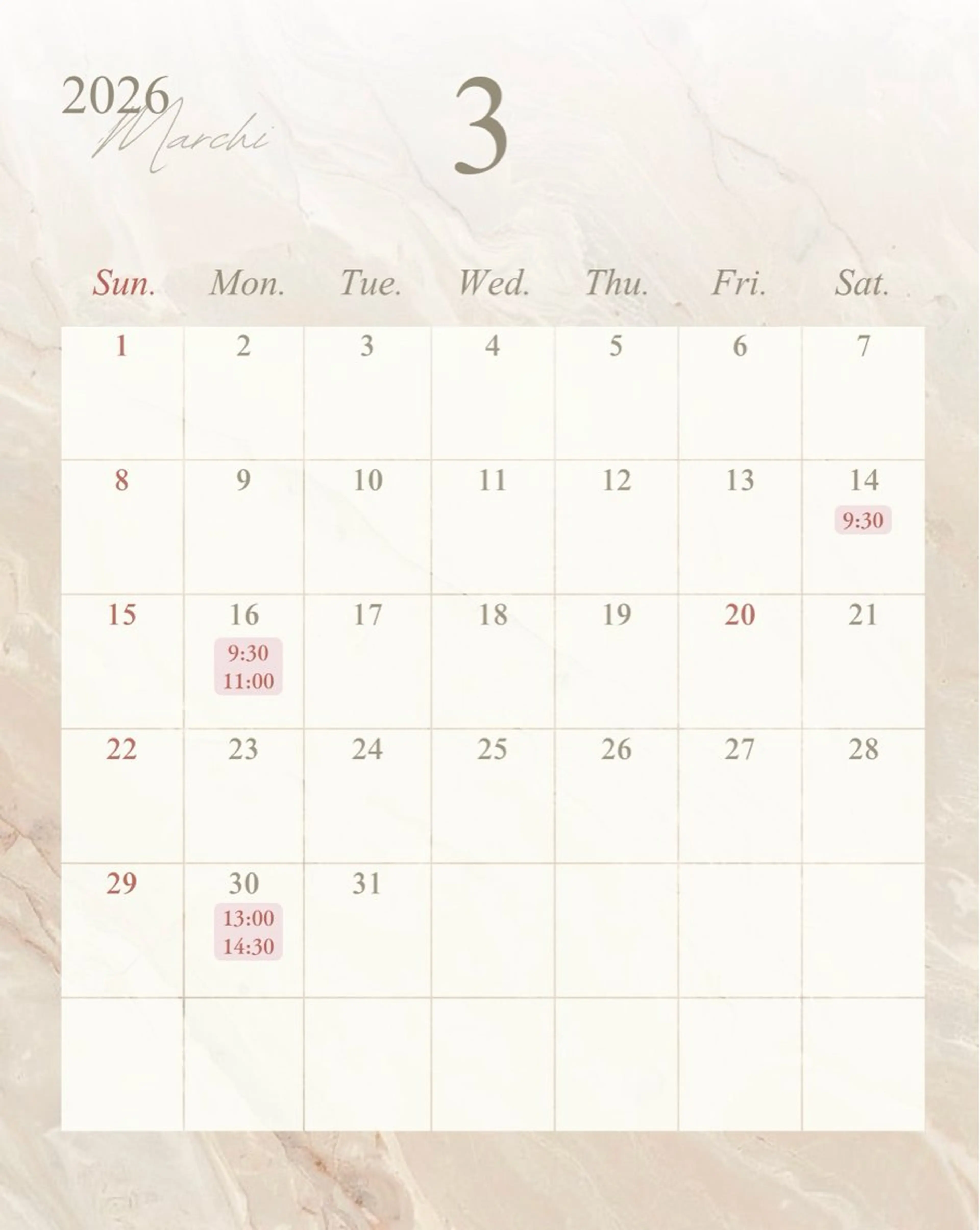 milimili MEGのエステ・リラクイメージ