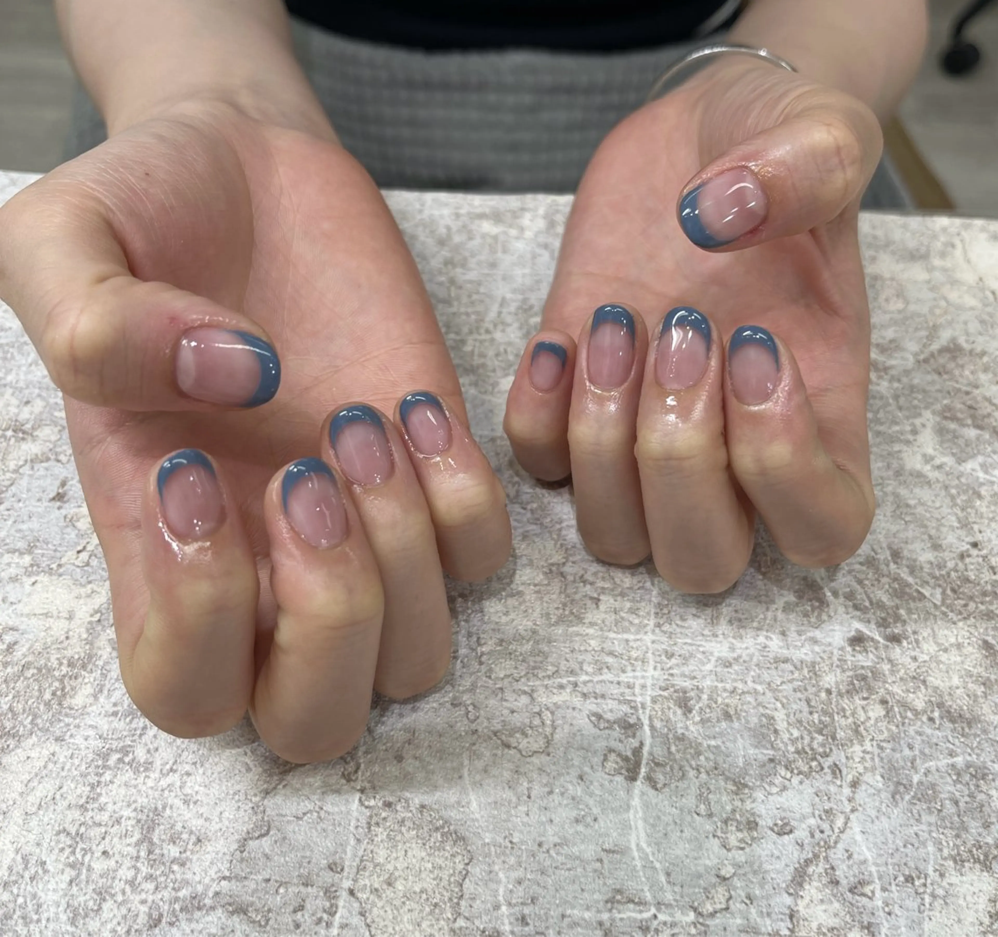 フレンチネイル(オフなし)※クリアベースの写真