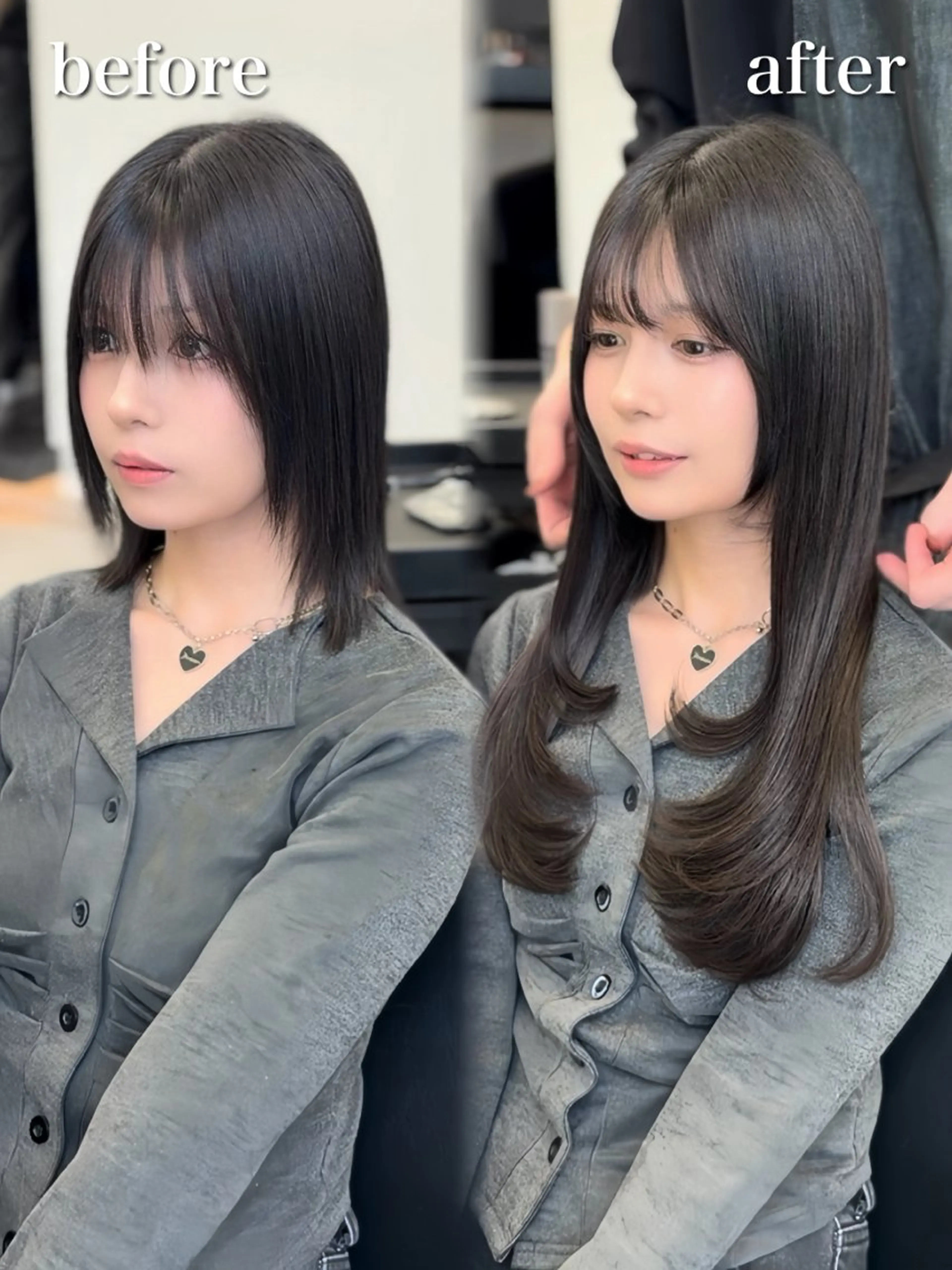 ロング カラー シールエクステ ブリーチ ブラウンカラー グレージュ ハイライトカラー カット ヘアカラー エクステ エクステの神様 ▫️原島ユウヤ▫️のヘアスタイル