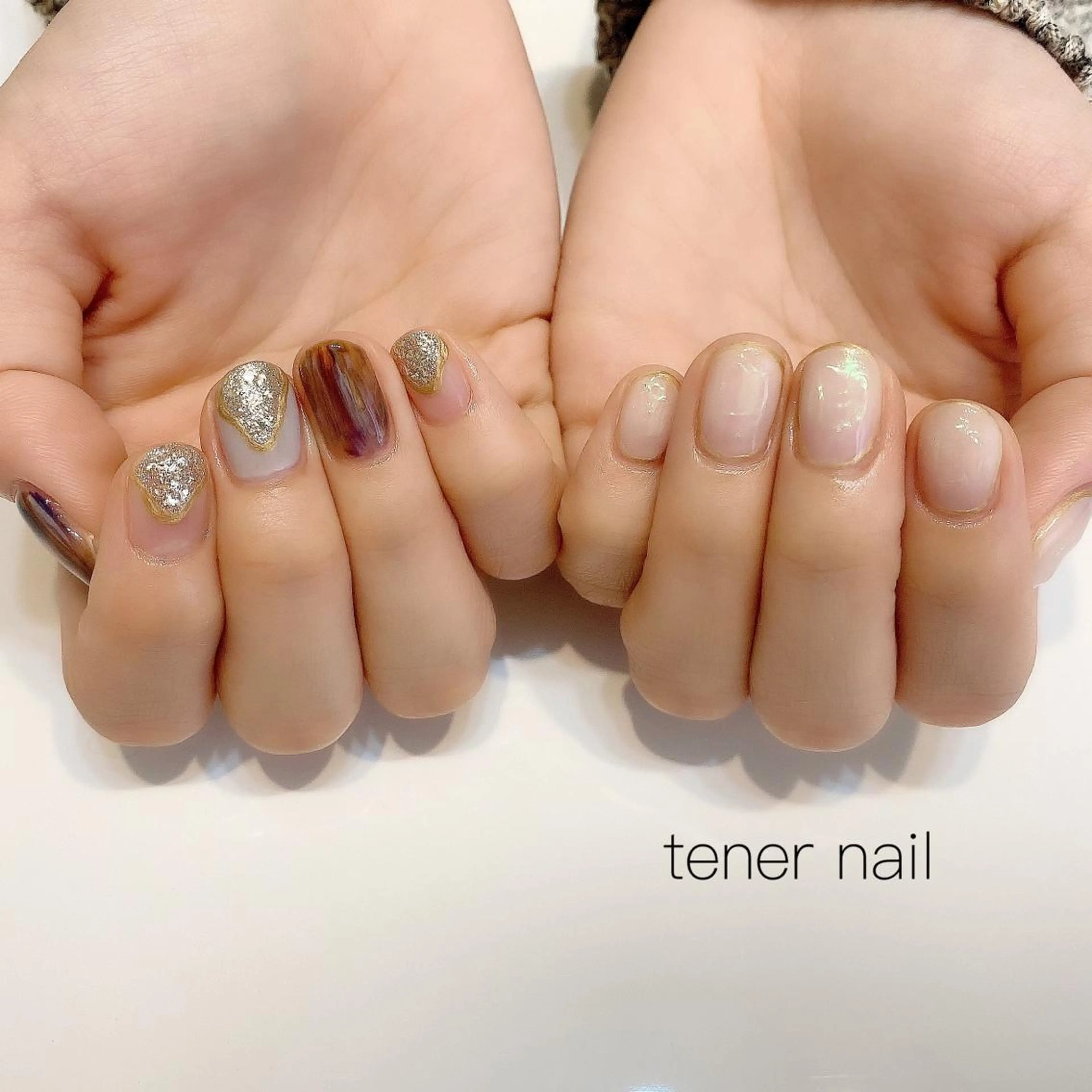 ネイル オーロラネイル ミラーネイル ニュアンスネイル tener  nail  テネルネイル所属・テネルネイル tener nailのネイルデザイン