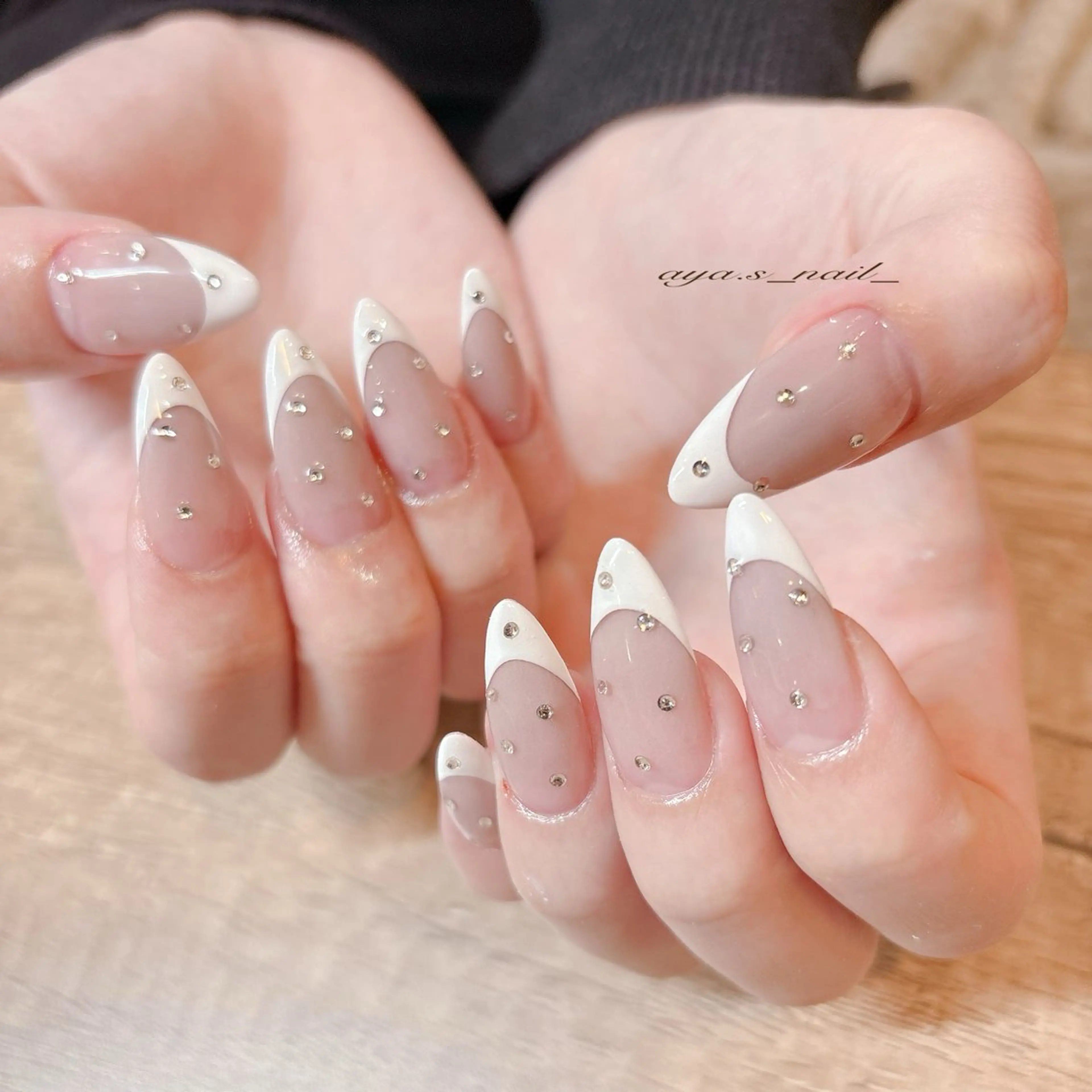 ネイル フレンチネイル ジェルネイル グラデーション スカルプネイル pro.M所属・pro.M ayaのネイルデザイン