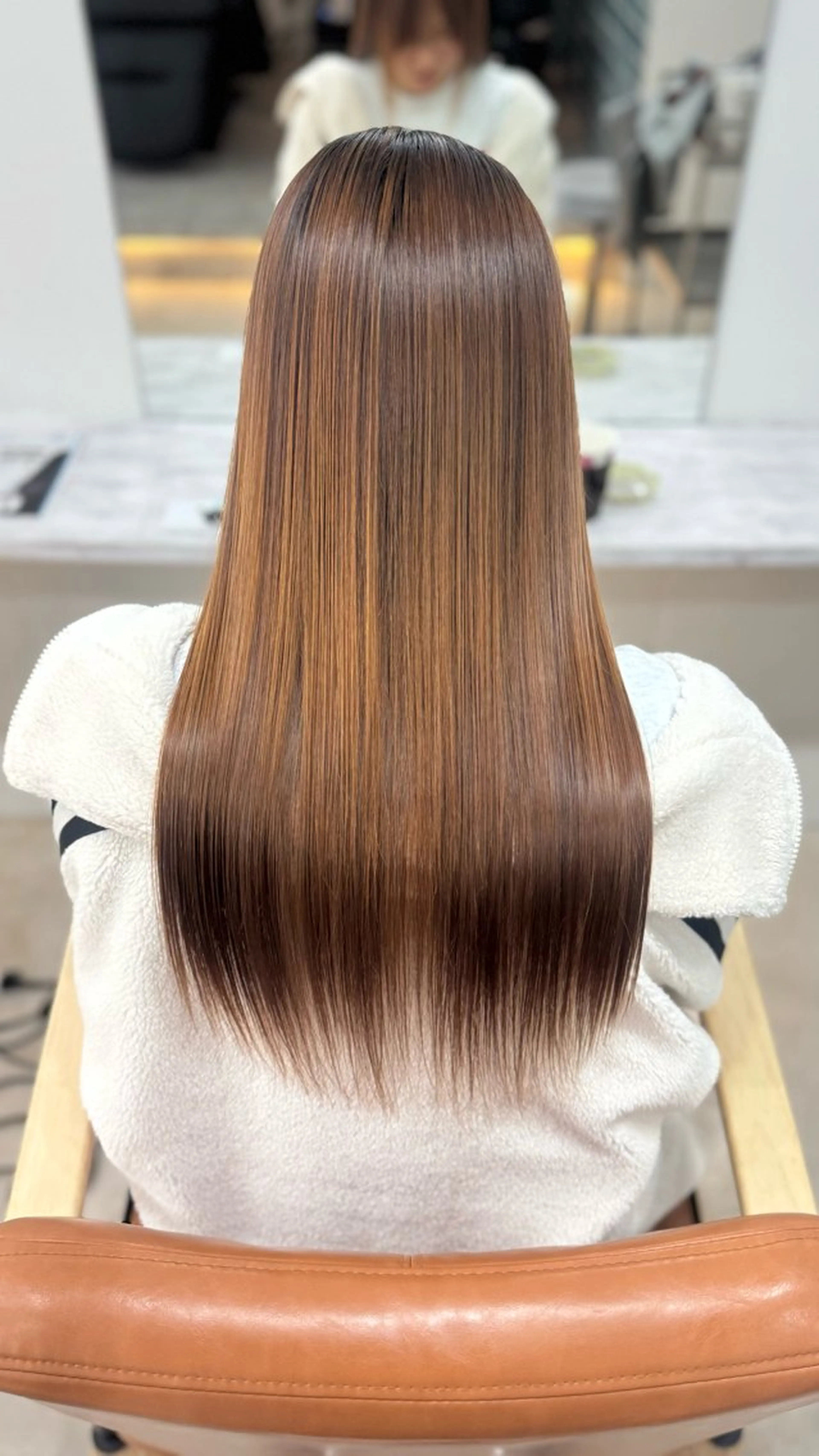 ロング 縮毛矯正 Angelica Hinaのヘアスタイル