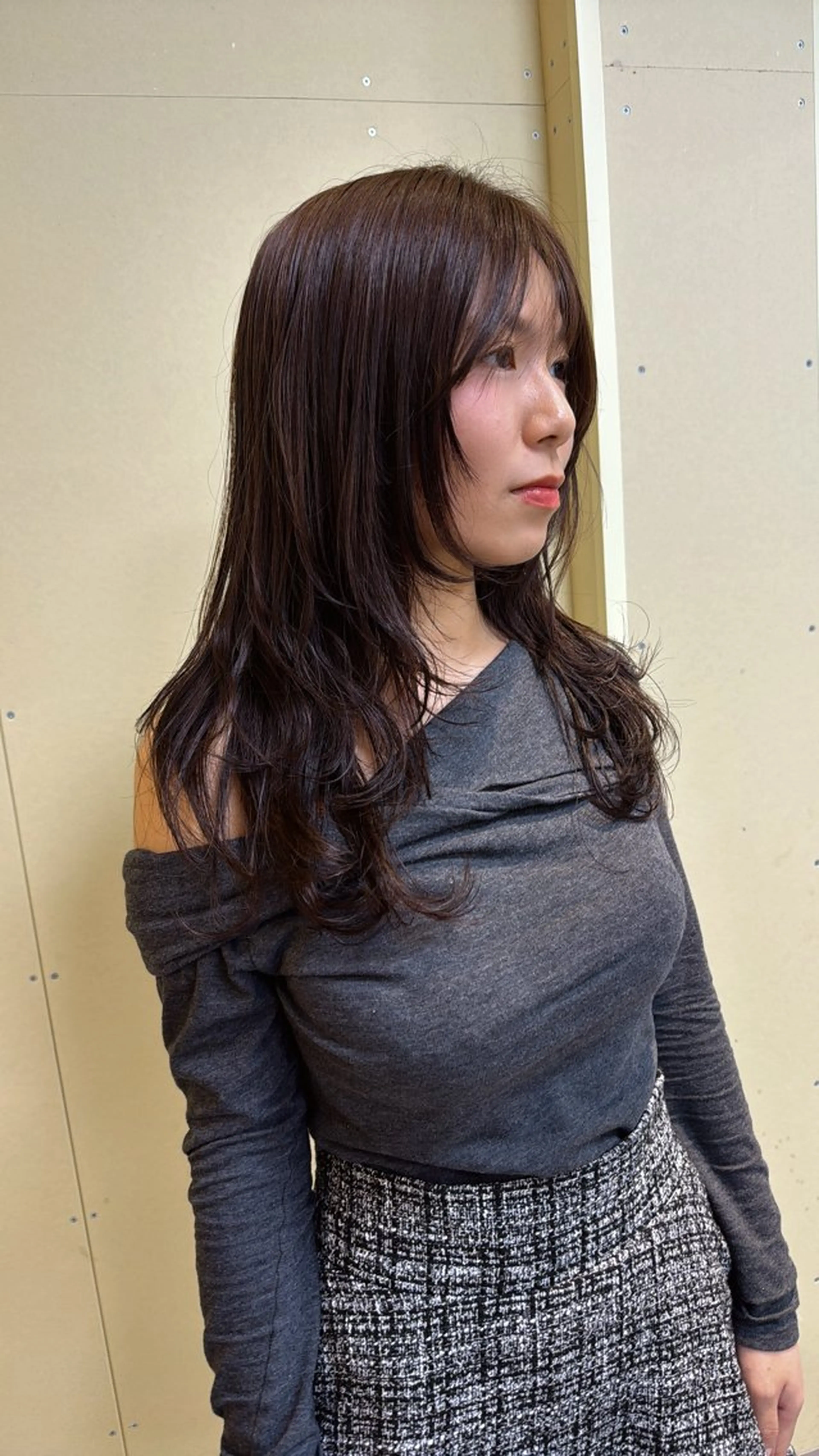 ロング カラー カット ヘアカラー 伶風/ボブ/ ハッシュカットのヘアスタイル