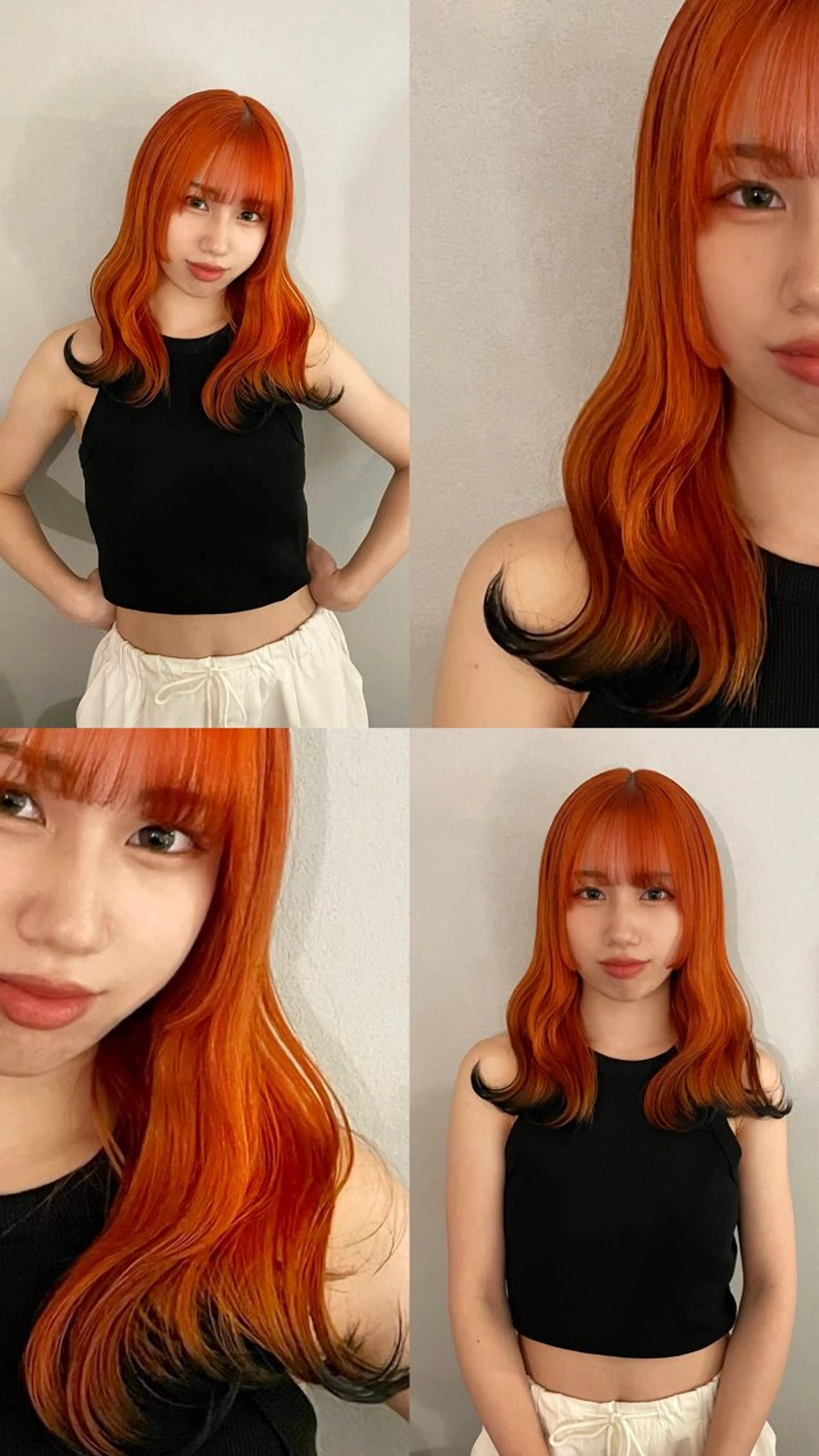 カラー 黒髪 狐カラー ヘアカラー トリートメント ミルクティーベージュ ブリーチ🖤サヤカのヘアスタイル