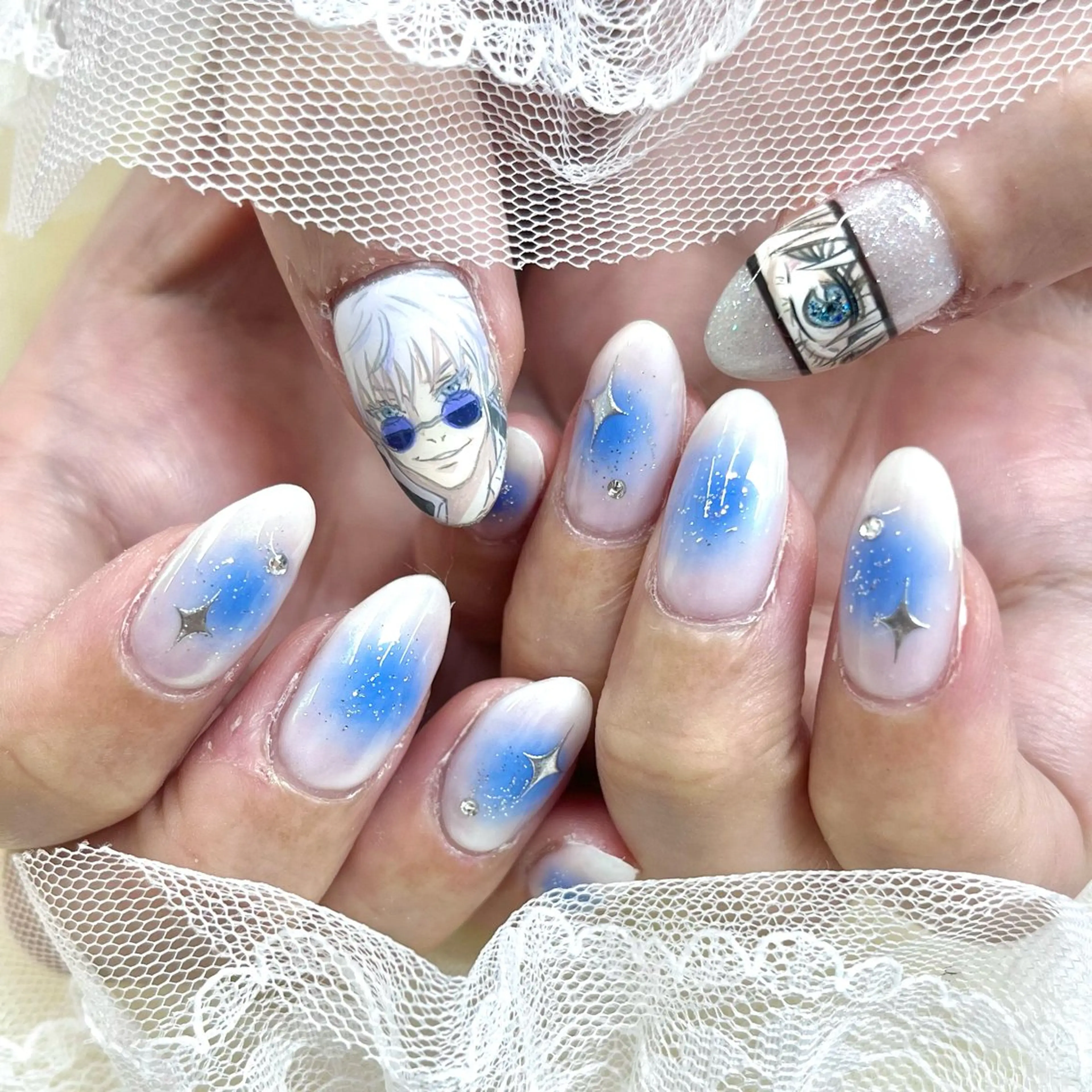 セミロング ネイル ハンドネイル 池袋痛ネイル Nok. 渡辺のネイルデザイン