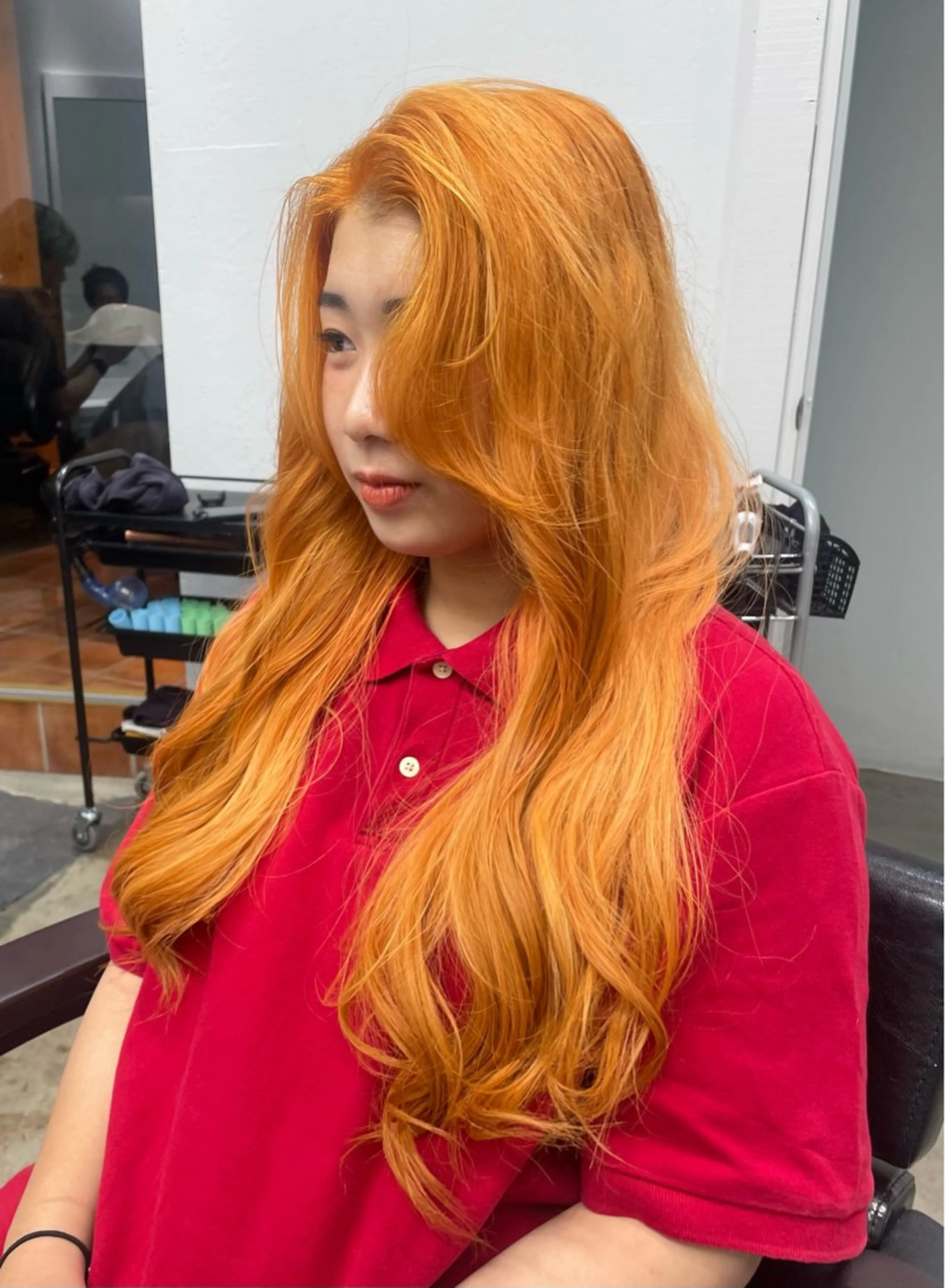 ロング カラー RIN／韓国ヘア レイヤーカットのヘアスタイル