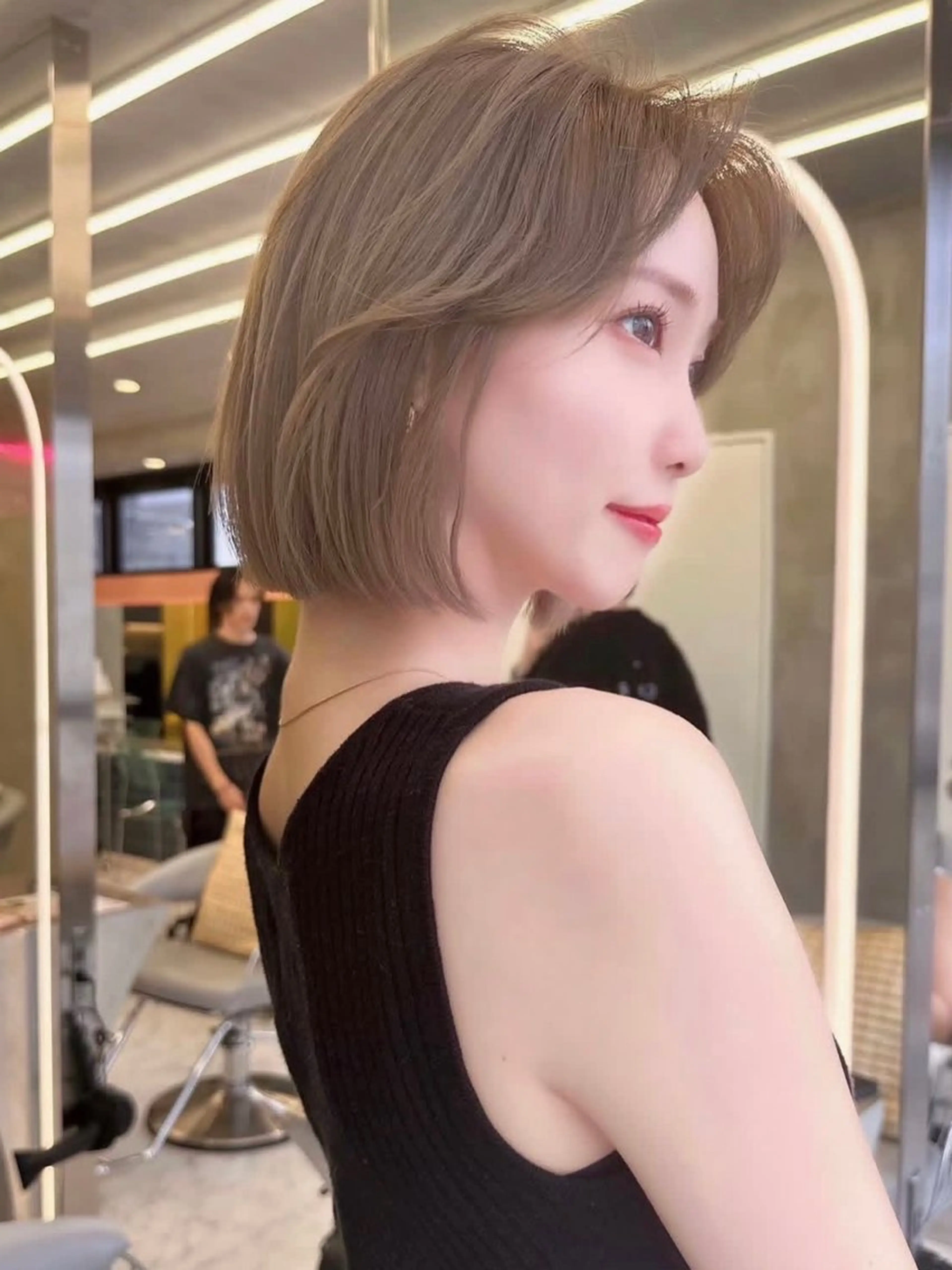 ショート カラー カット 縮毛矯正 トリートメント ショート/ボブ 岡田洸太のヘアスタイル