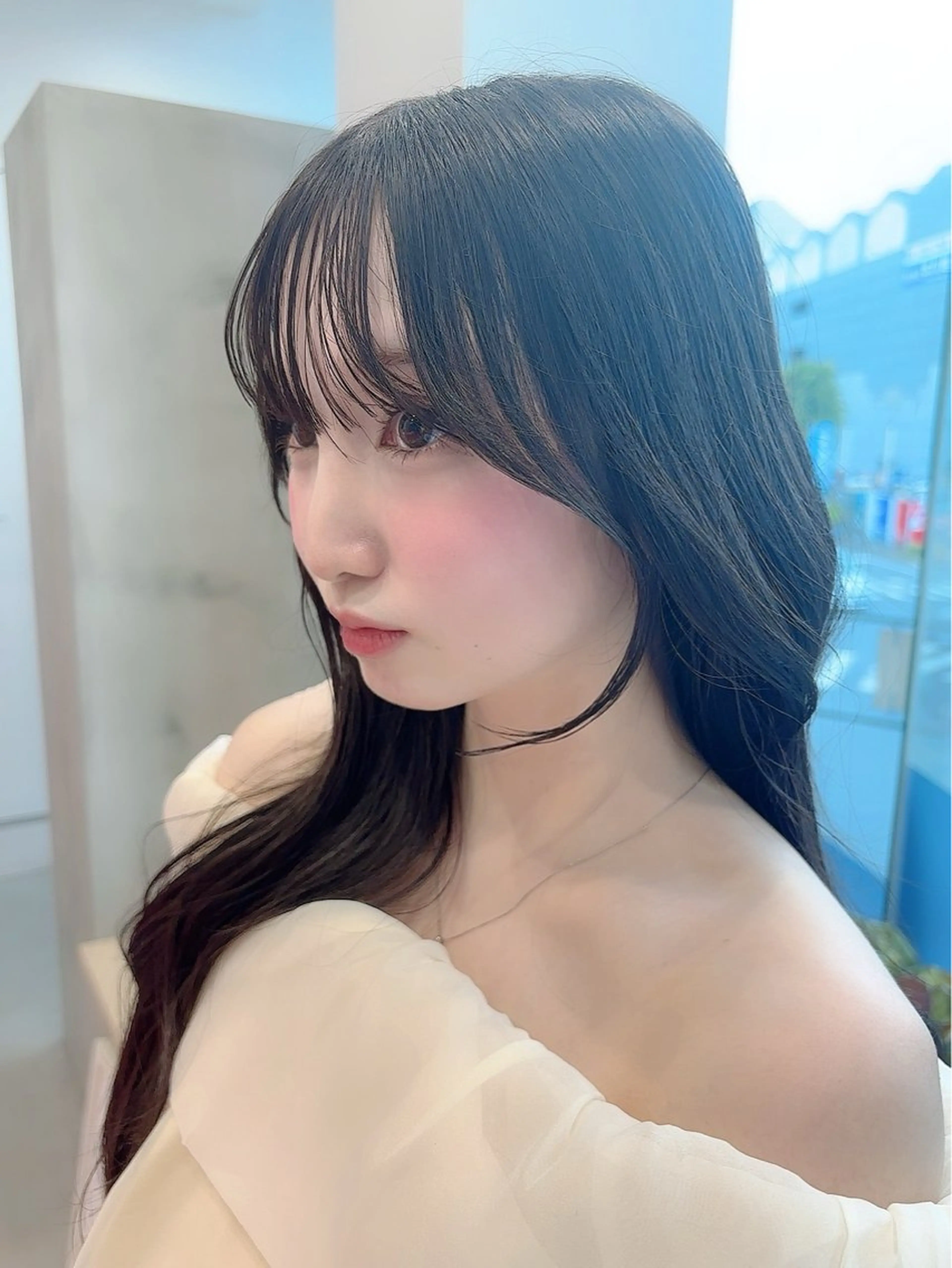 顔周りカット💎+カラー🍀+トリートメントの写真