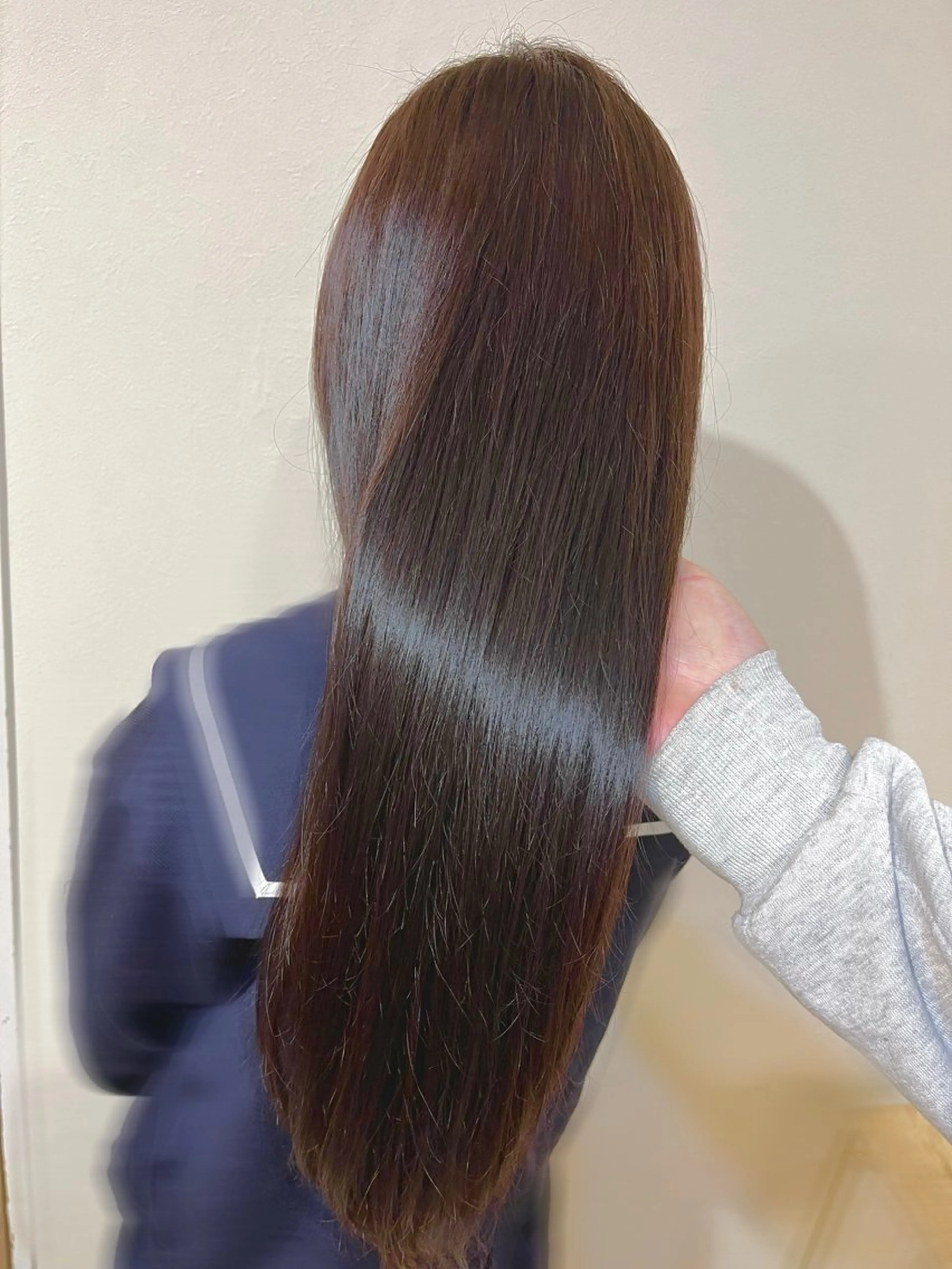 ロング カラー ブラウンカラー ピンクカラー ピンクブラウン カット ヘアカラー トリートメント CreBiA🫧名駅 馬場のヘアスタイル