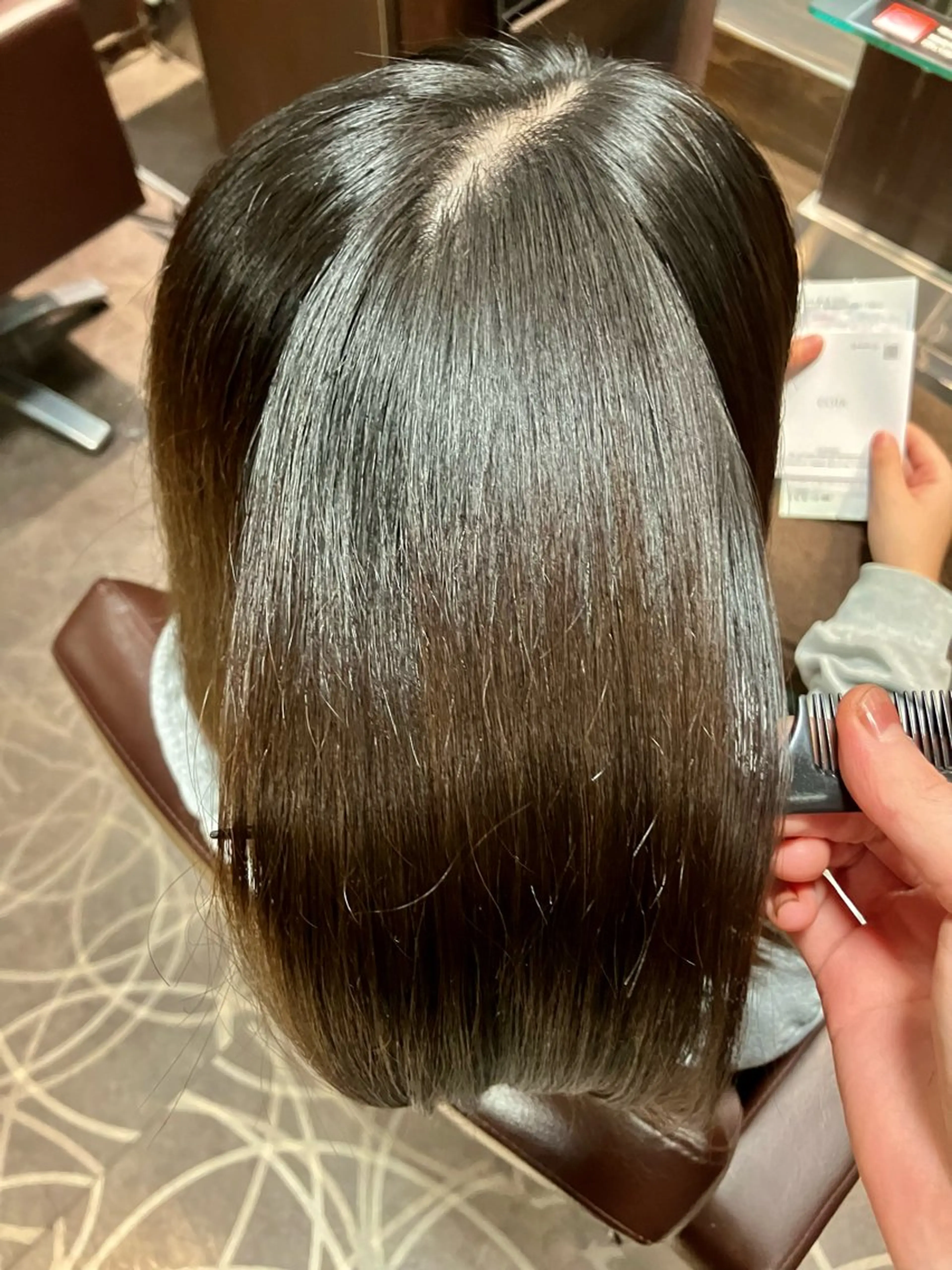 セミロング カラー 小池 穂果/ 府中のヘアスタイル