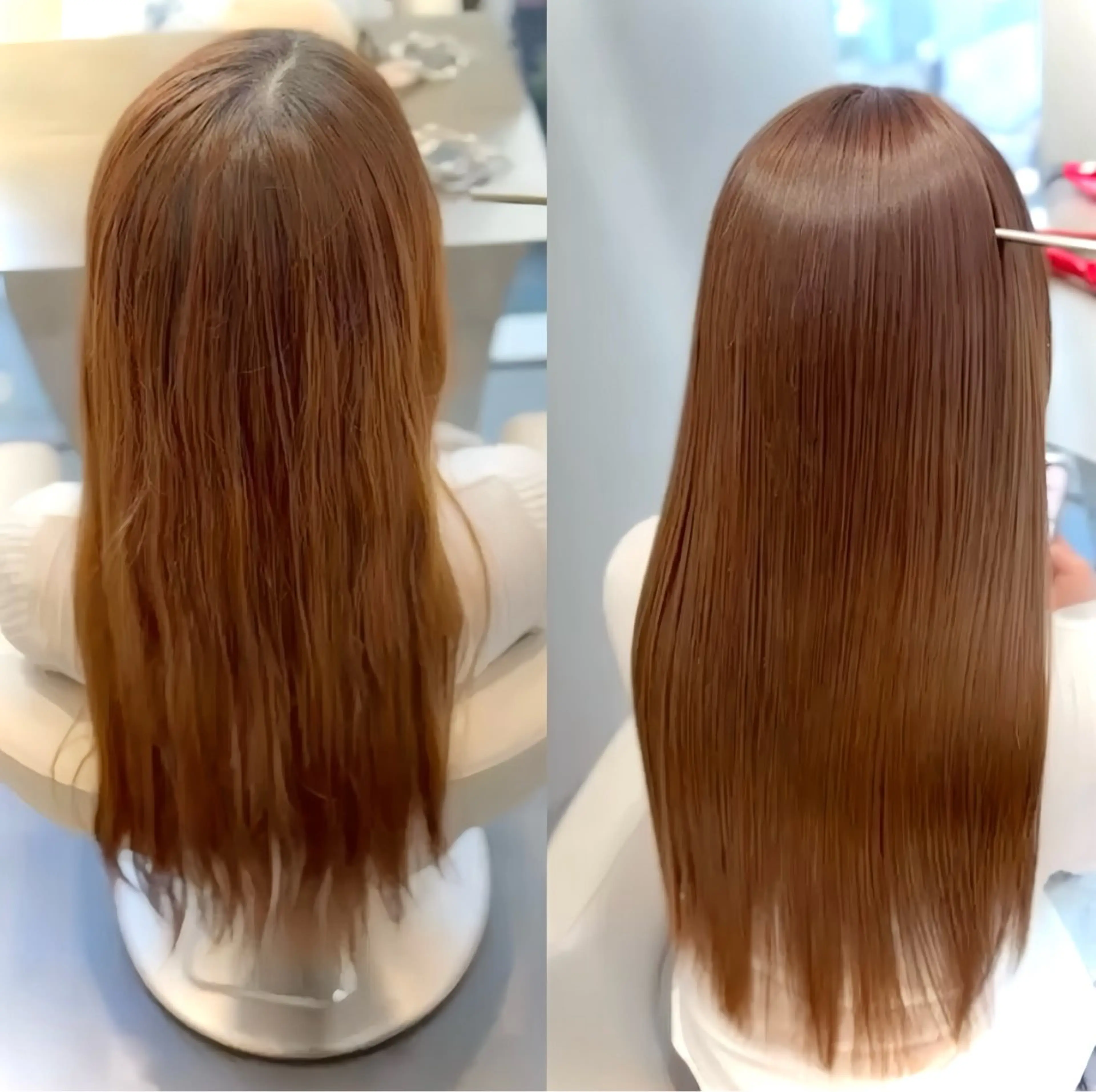 ♥️人気No. 3♥️カット＋ノンダメージ縮毛矯正＋ヘアリジュラントリートメントの写真