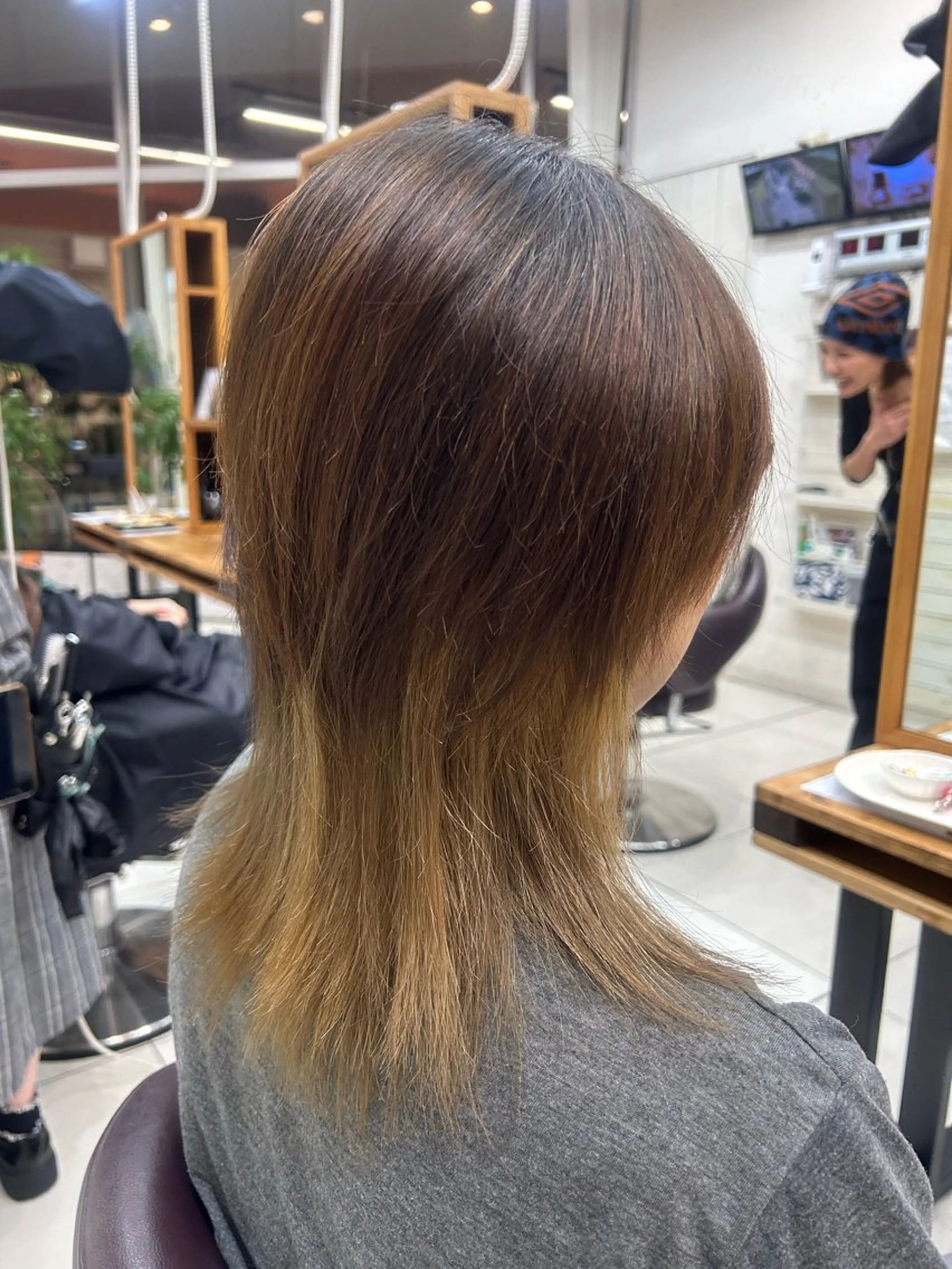 ミディアム カラー カット ヘアカラー メンズパーマ/ウルフ /似合わせカット滉一のヘアスタイル