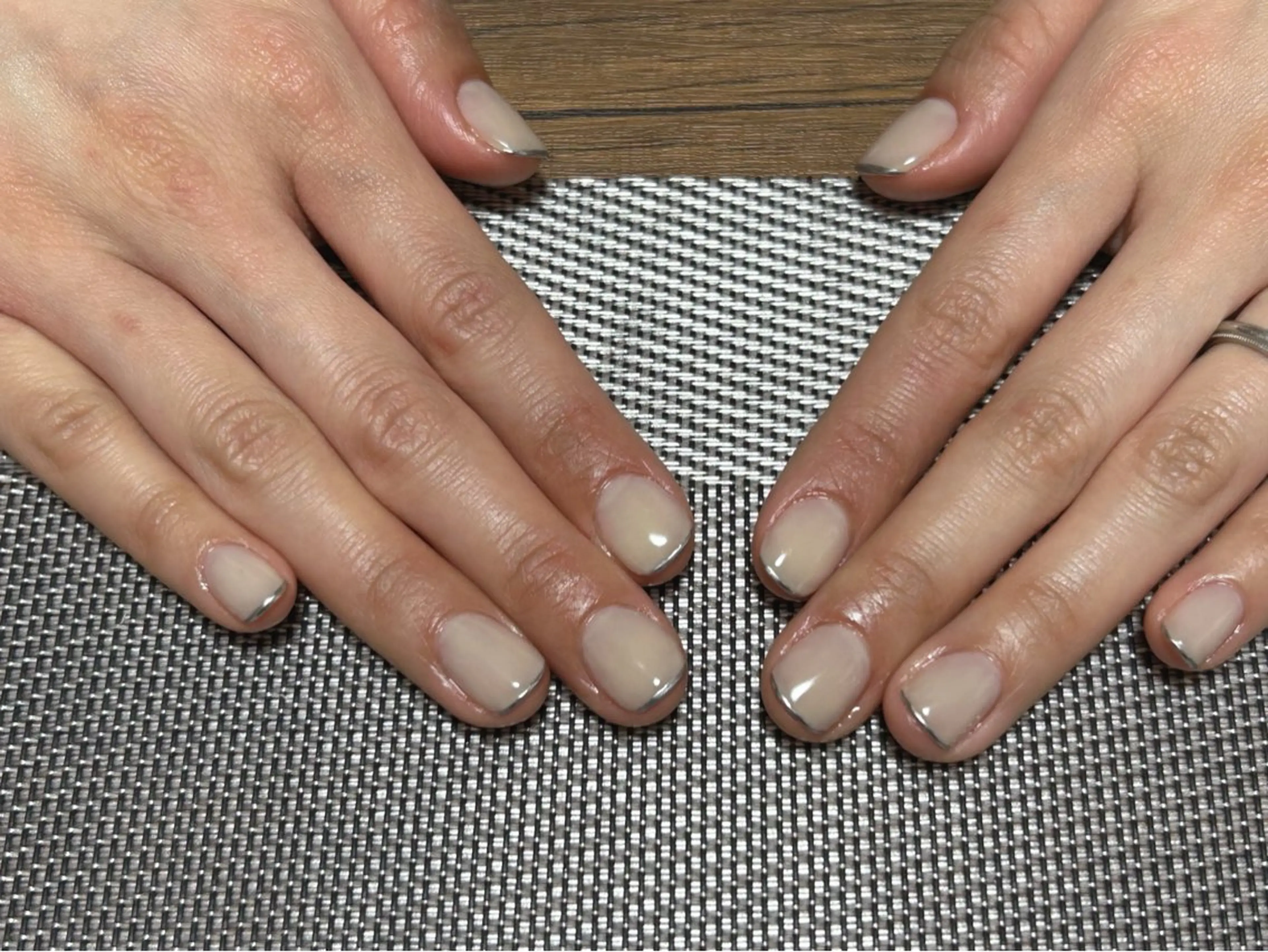 ネイル シルバー ハンドネイル i nailのネイルデザイン