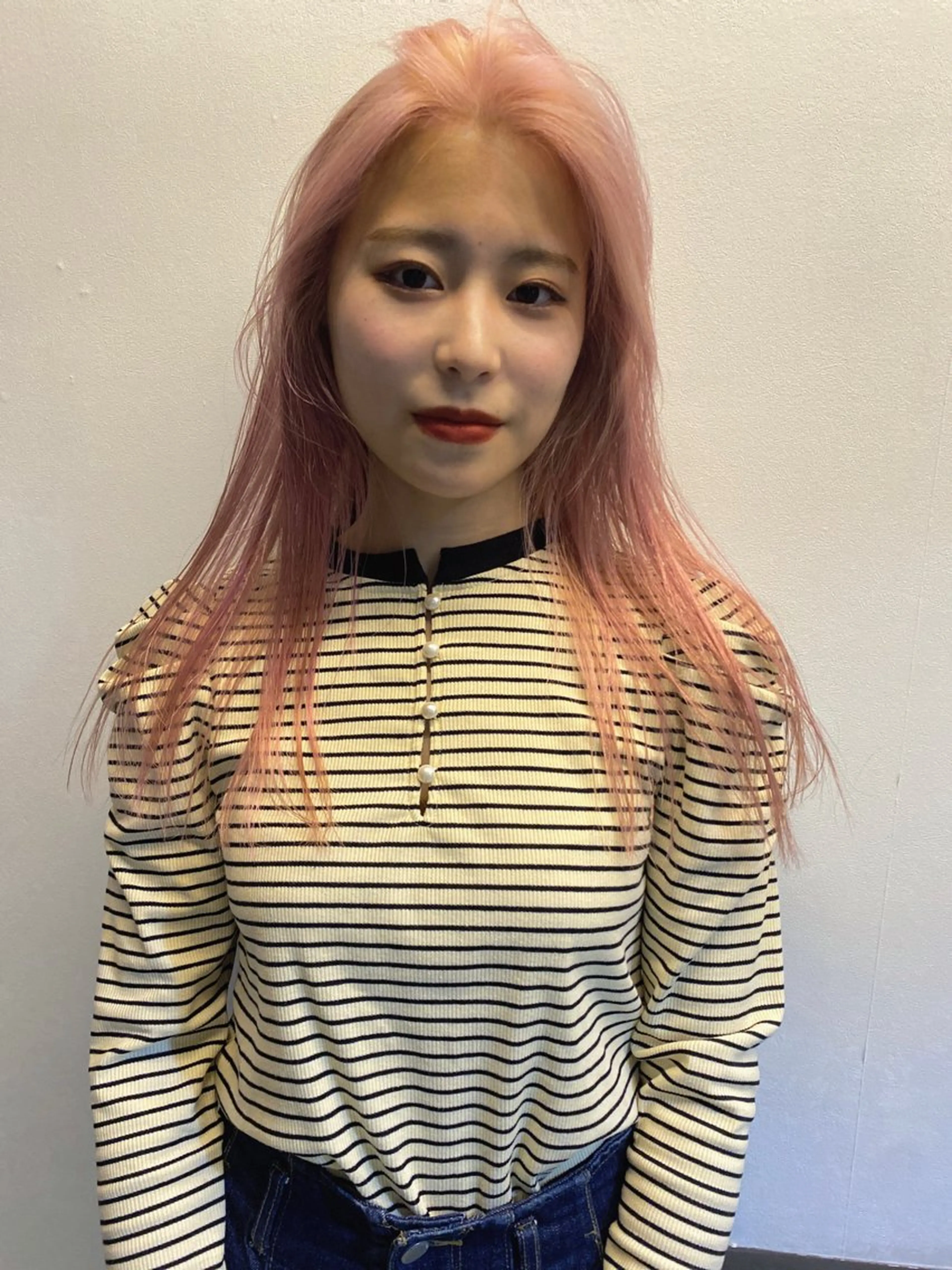 セミロング カラー ヘアアレンジ ピンクカラー カット ヘアカラー 広島/ボブ/レイヤー 🌿‬wakabaのヘアスタイル