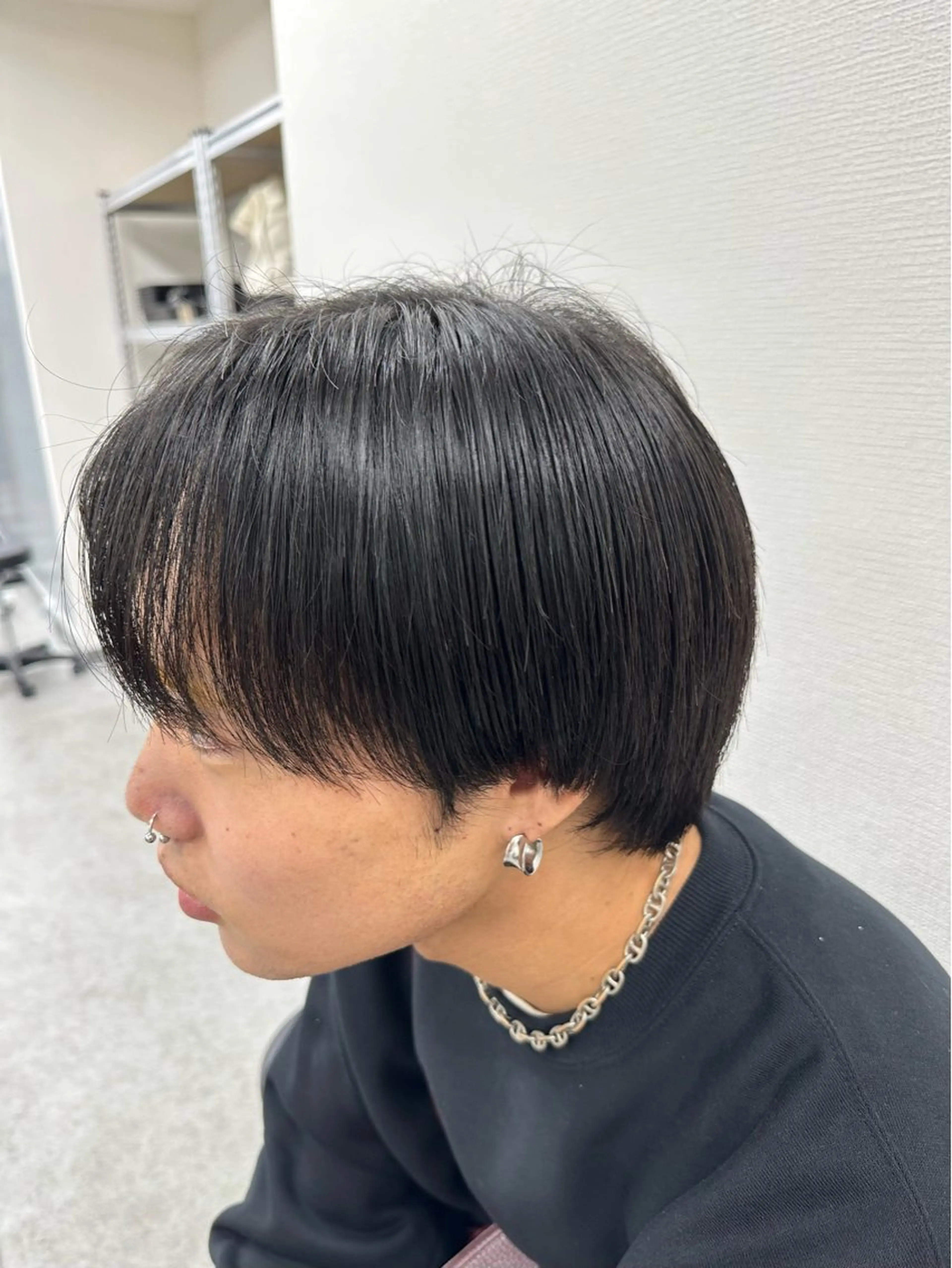 ショート メンズ センターパート 髪質改善 トリートメント 【メンズ特化】 サエキカズマのヘアスタイル