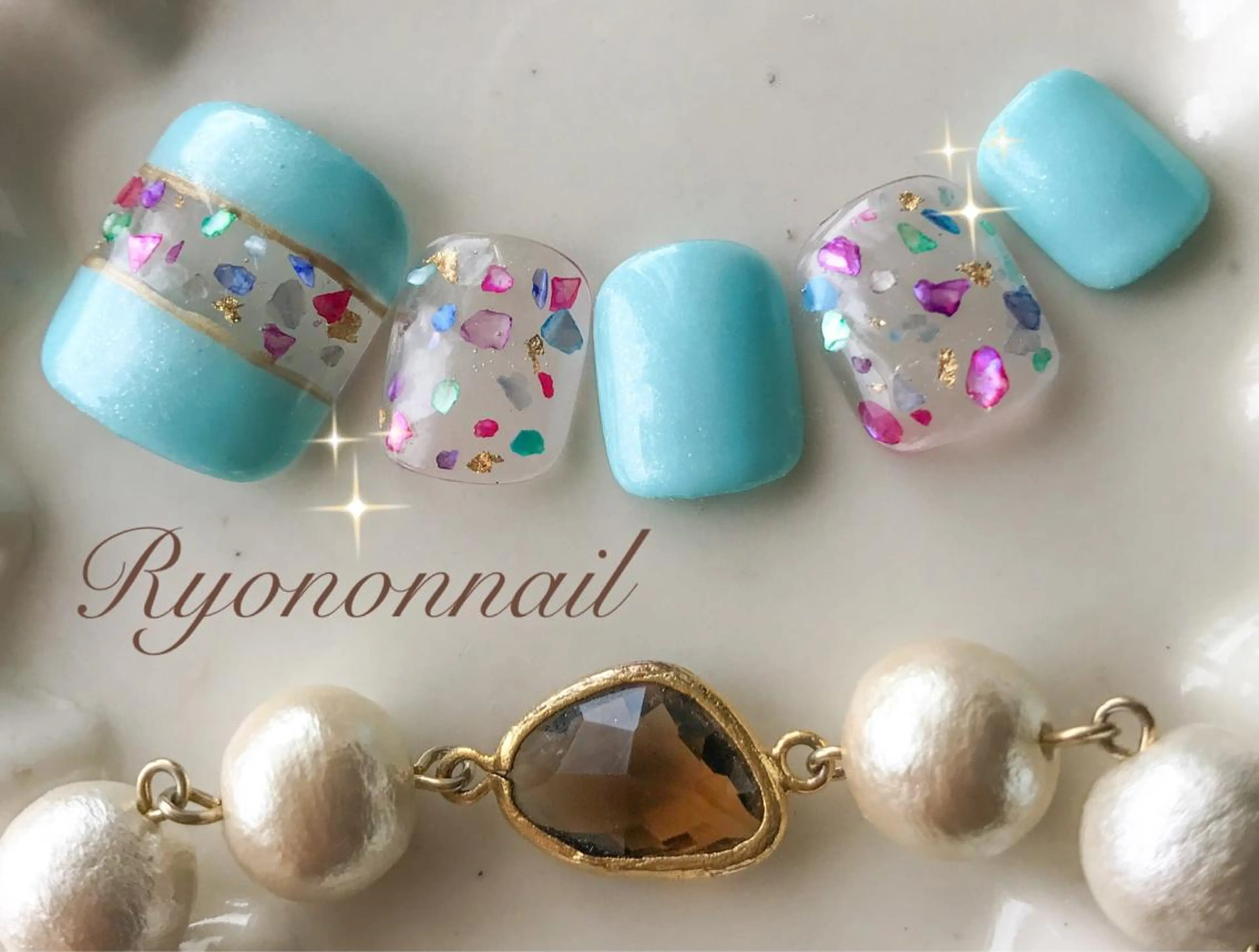 ネイル フットネイル ネイルチップ Ryononnail(リョノンネイル)所属・Ryononnail 上谷典子のネイルデザイン
