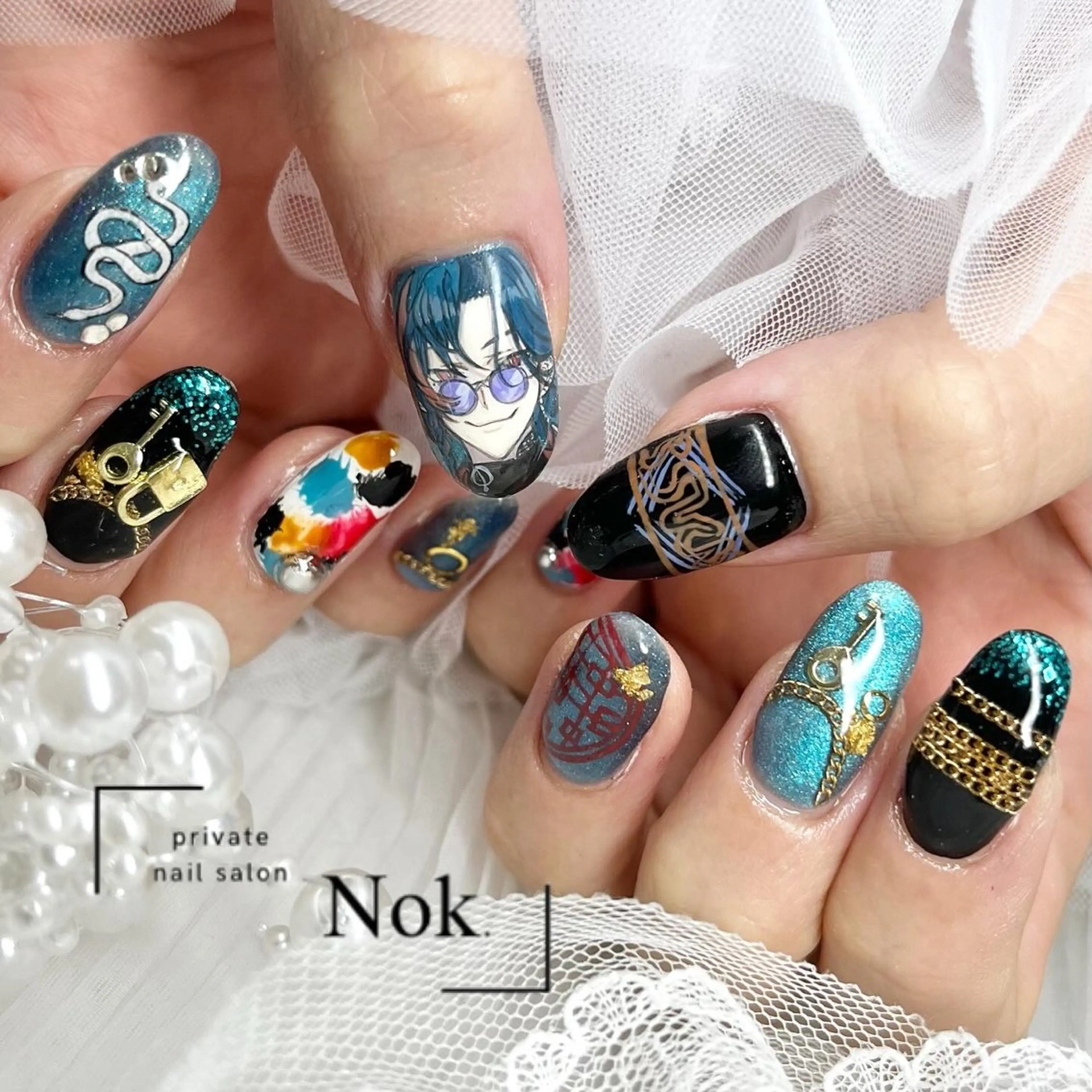 ネイル ハンドネイル 池袋痛ネイル Nok. 渡辺のネイルデザイン