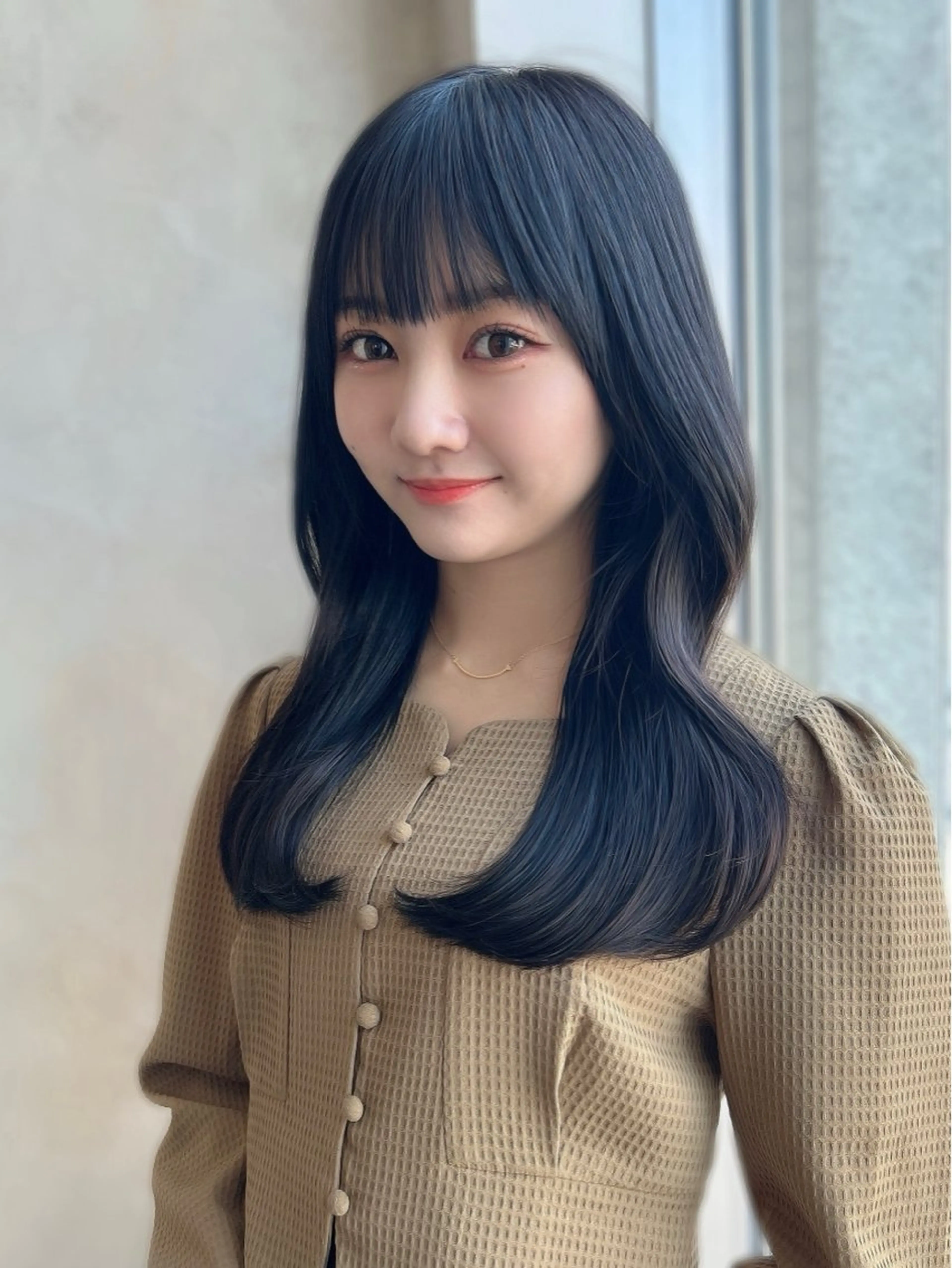 セミロング カラー カット ヘアカラー トリートメント 新宿✨顔周りカット 韓国ヘア/坂本亜裟海のヘアスタイル