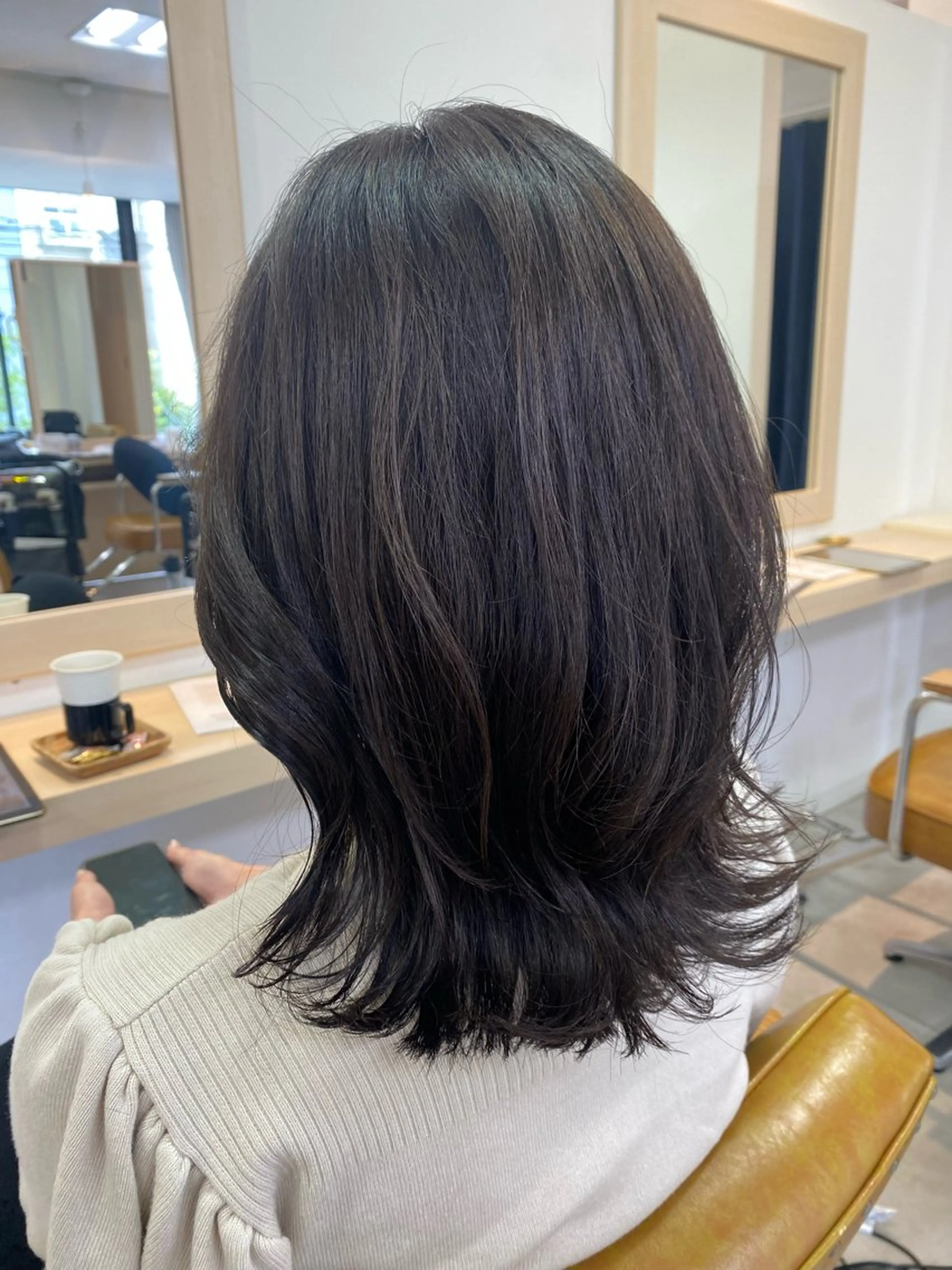 ミディアム 顔まわりカット/金山 /大園芽依のヘアスタイル