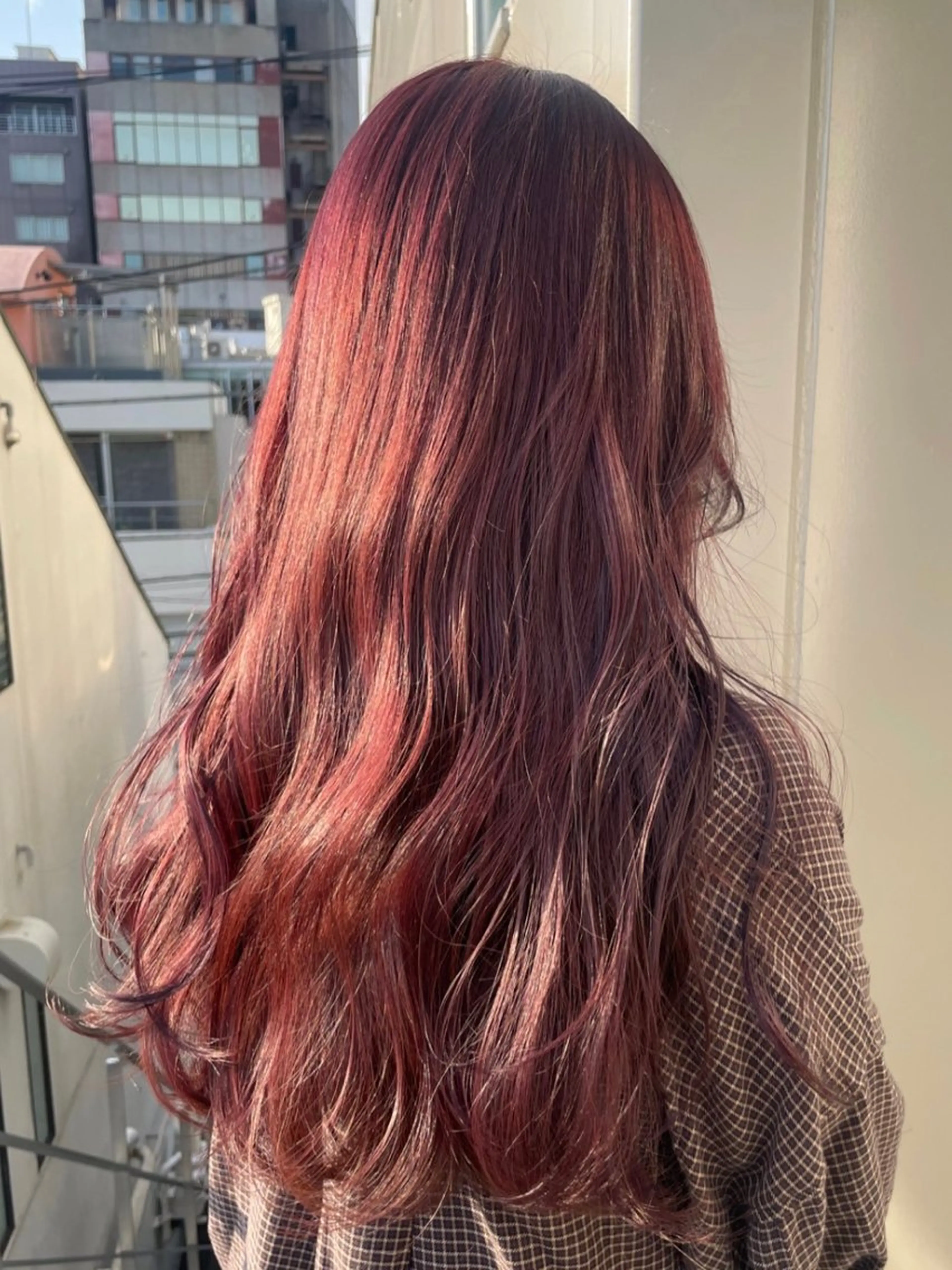 ロング カラー ヘアカラー トリートメント 若月 あやかのヘアスタイル