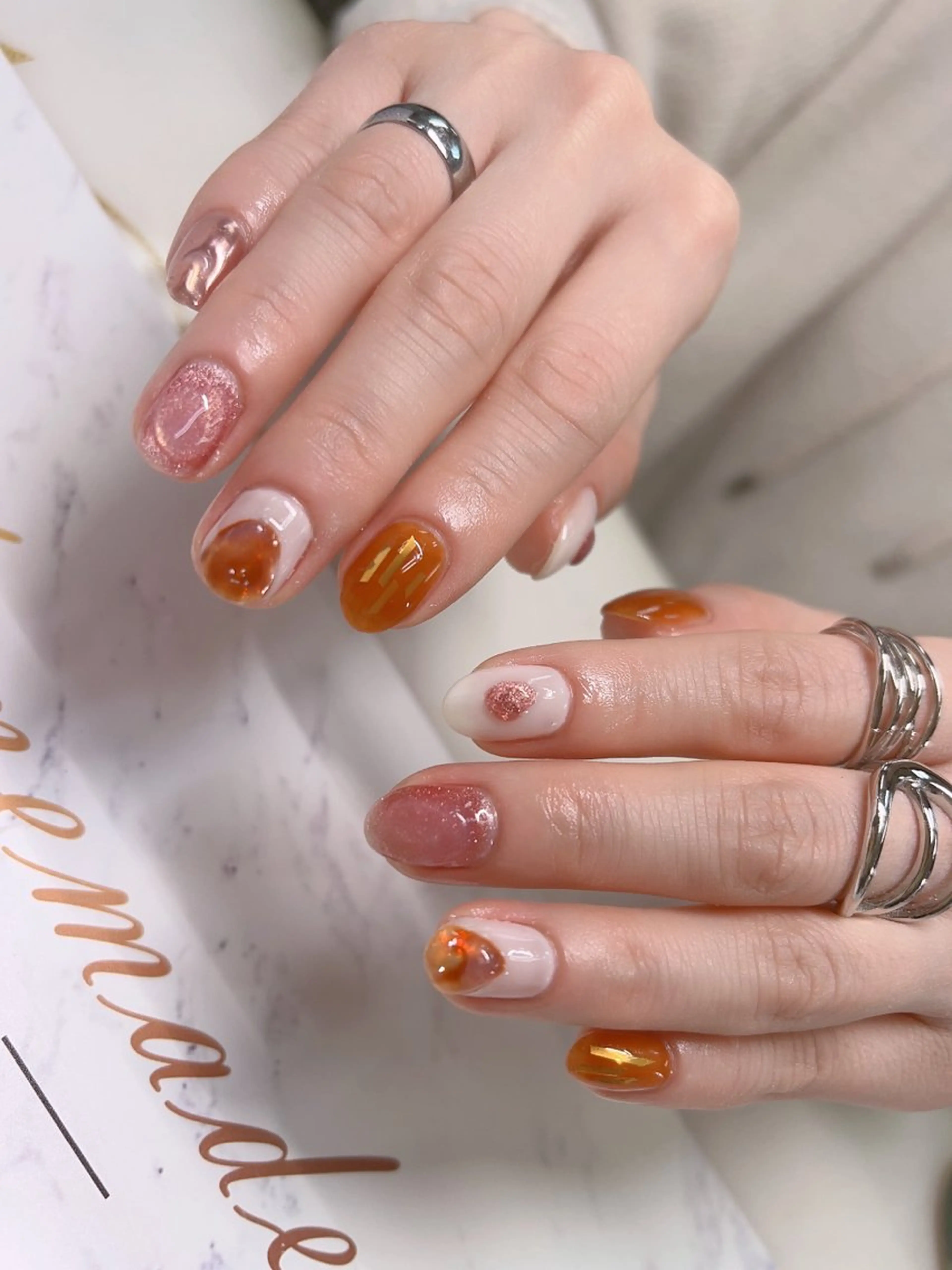 ネイル アートネイル クリアネイル フラッシュネイル フットネイル フレンチネイル インフィニティ ネイルサロンのネイルデザイン