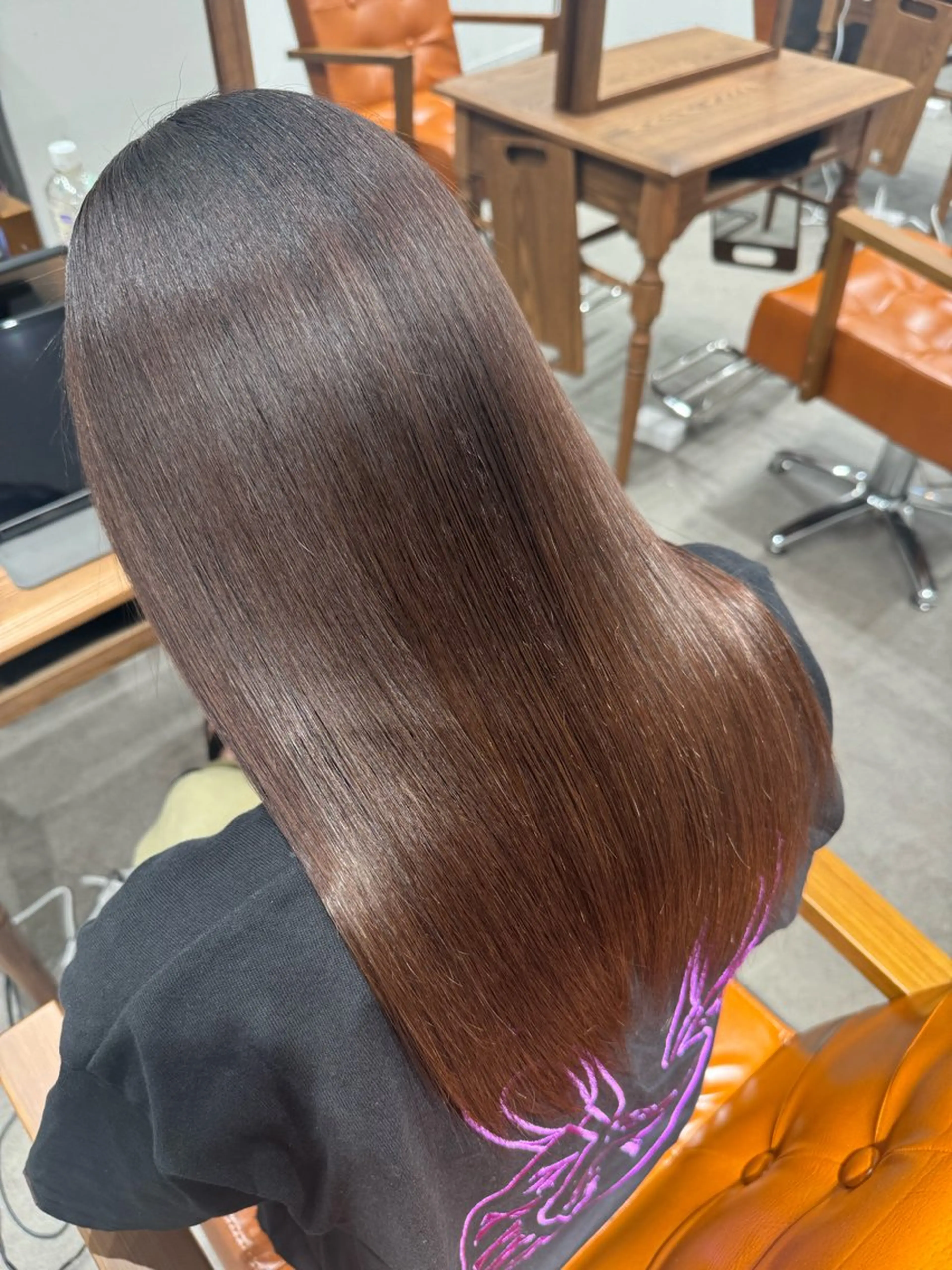 セミロング カット 縮毛矯正 トリートメント 髪質改善縮毛✨ 泉谷彪芽のヘアスタイル