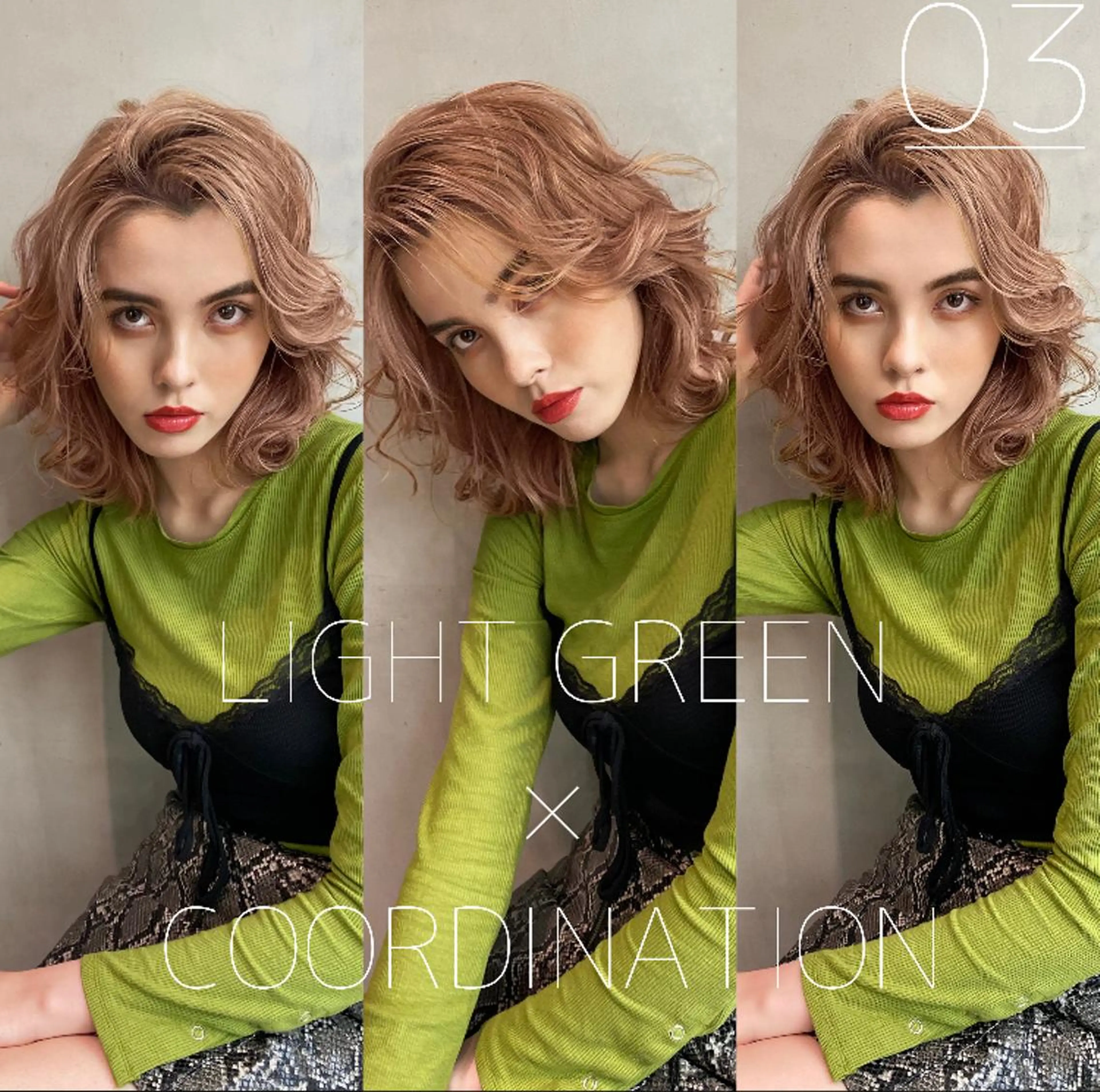 セミロング カラー カット ヘアカラー トリートメント ヘアセット 💜ハイトーン💛 マジカルかいちゃんのヘアスタイル