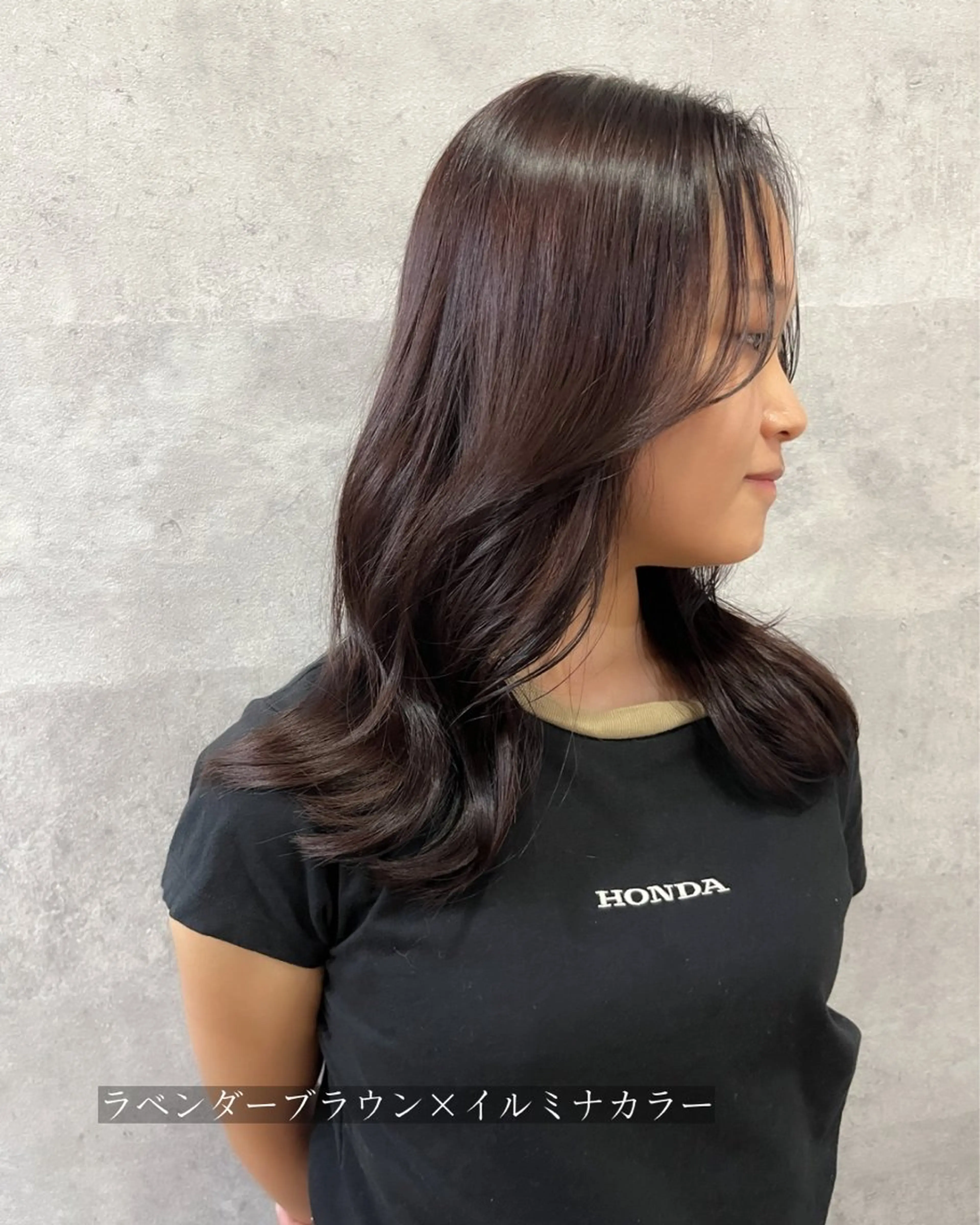 ミディアム カラー ヘアカラー トリートメント Grow by NYNY 坂本 理輝のヘアスタイル