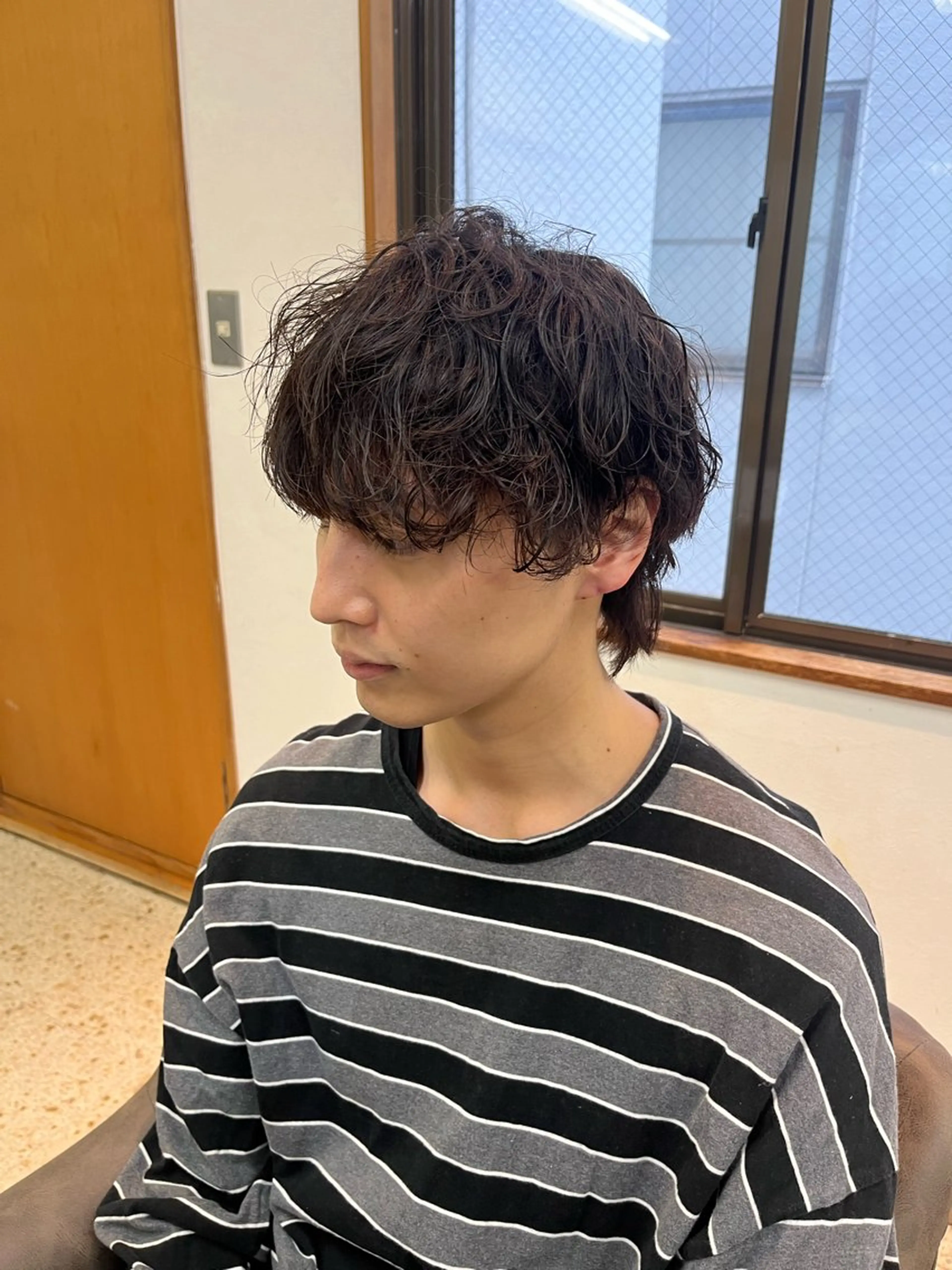 パーマ メンズ カット パーマ 韓国ヘア🇰🇷 RYOTAのヘアスタイル