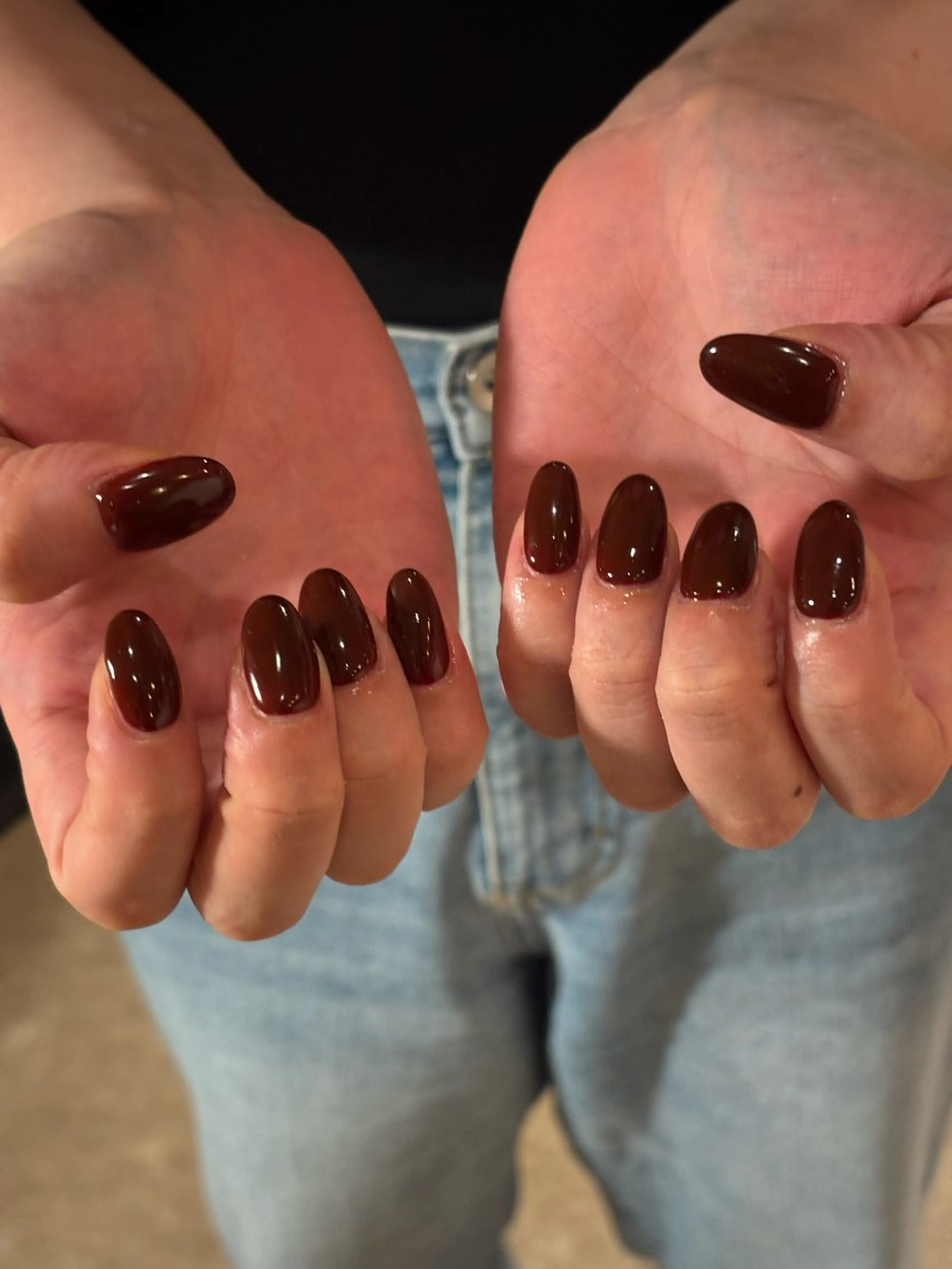 ネイル ワンカラーネイル ハンドネイル scre as Etelのネイルデザイン