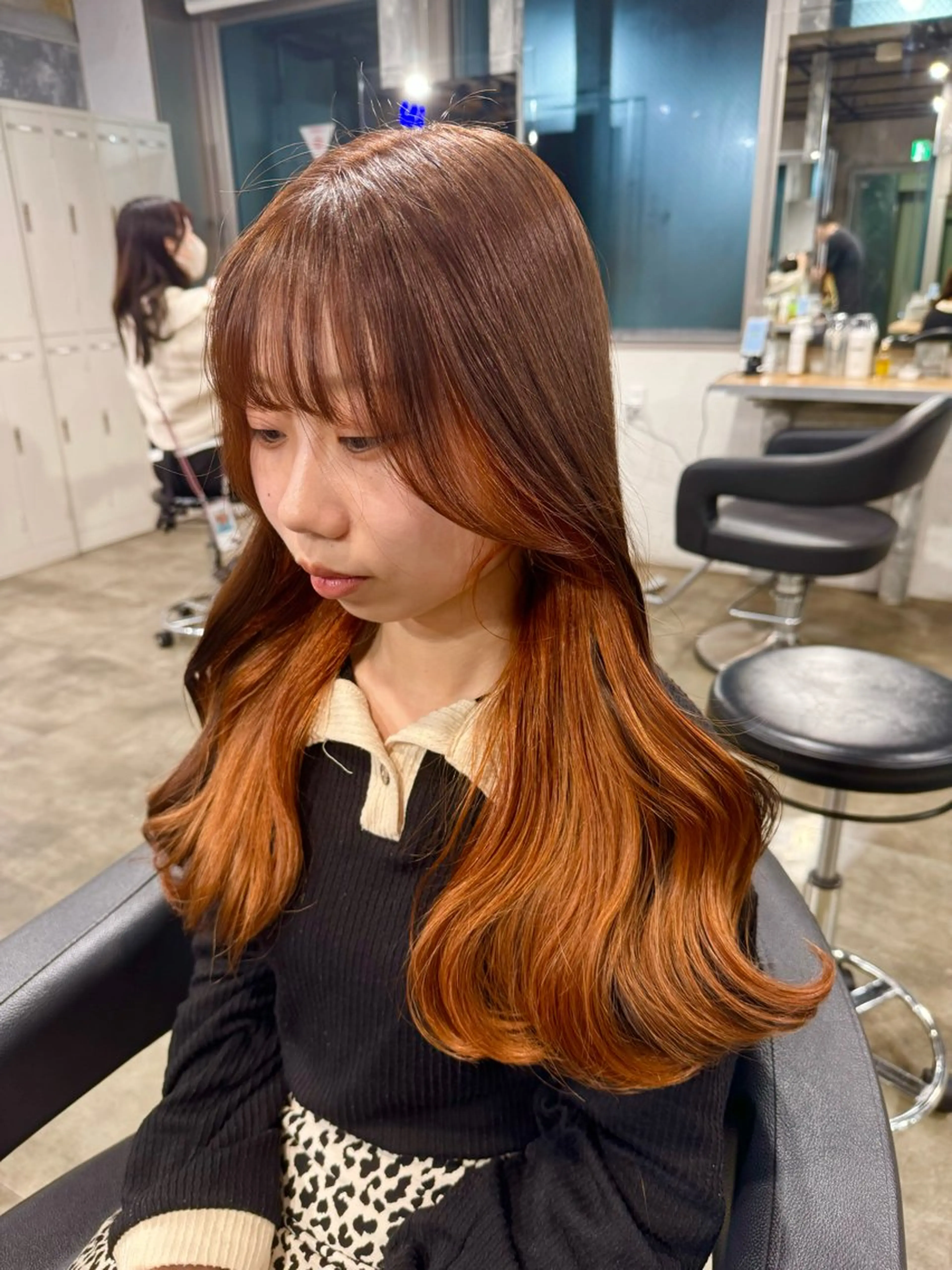 ロング カラー *モデル募集🤍横浜 透明感カラー🫧のヘアスタイル