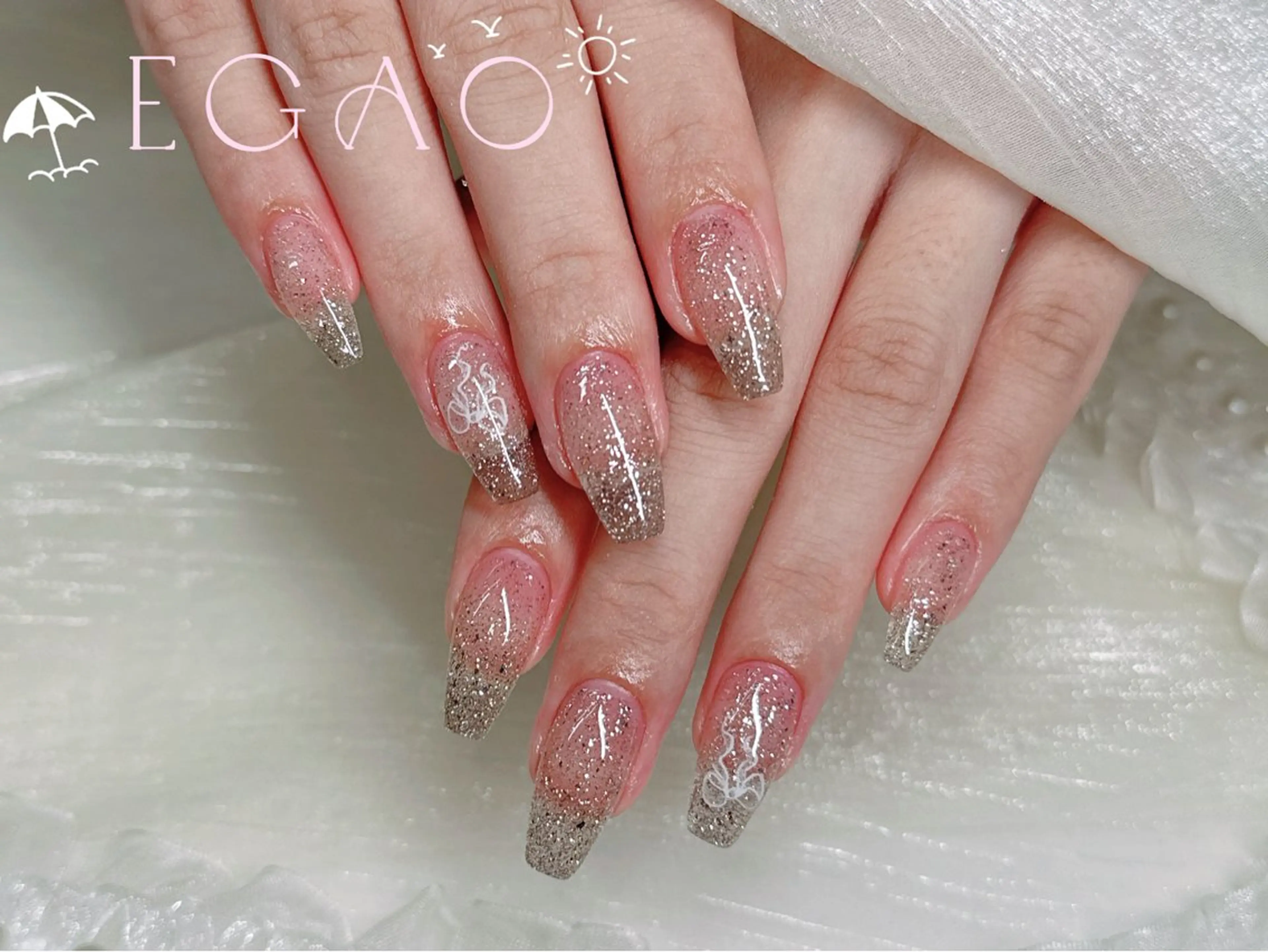 ネイル アートネイル フットネイル フレンチネイル ジェルネイル グラデーション ハンドネイル Egao Nail Salonのネイルデザイン