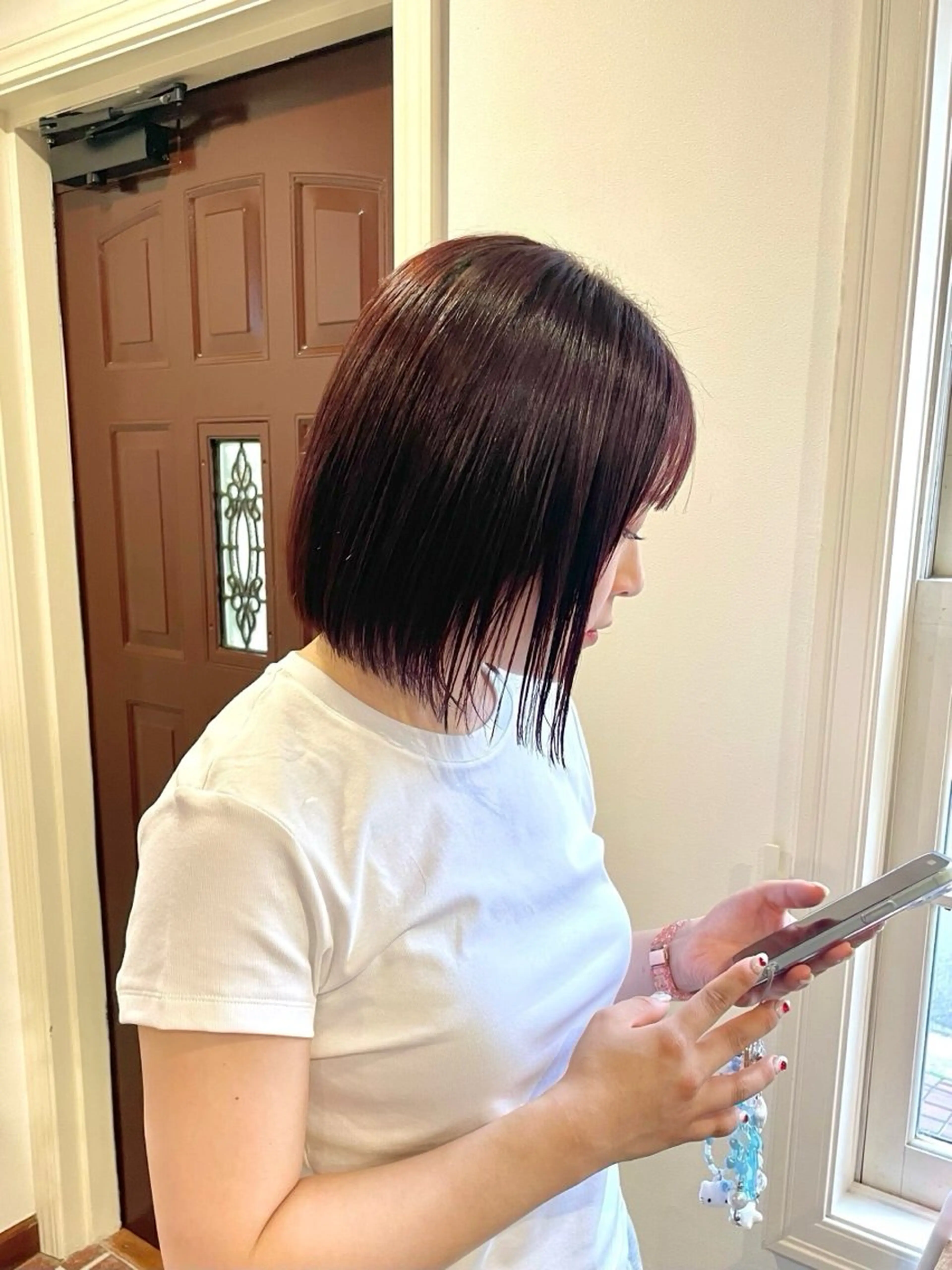 ショート ショートボブ ボブ 顔まわりレイヤー 顔周りカット 髪質改善 カット 縮毛矯正 トリートメント 表参道/髪質改善/ 髪質改善カラー/遠藤のヘアスタイル