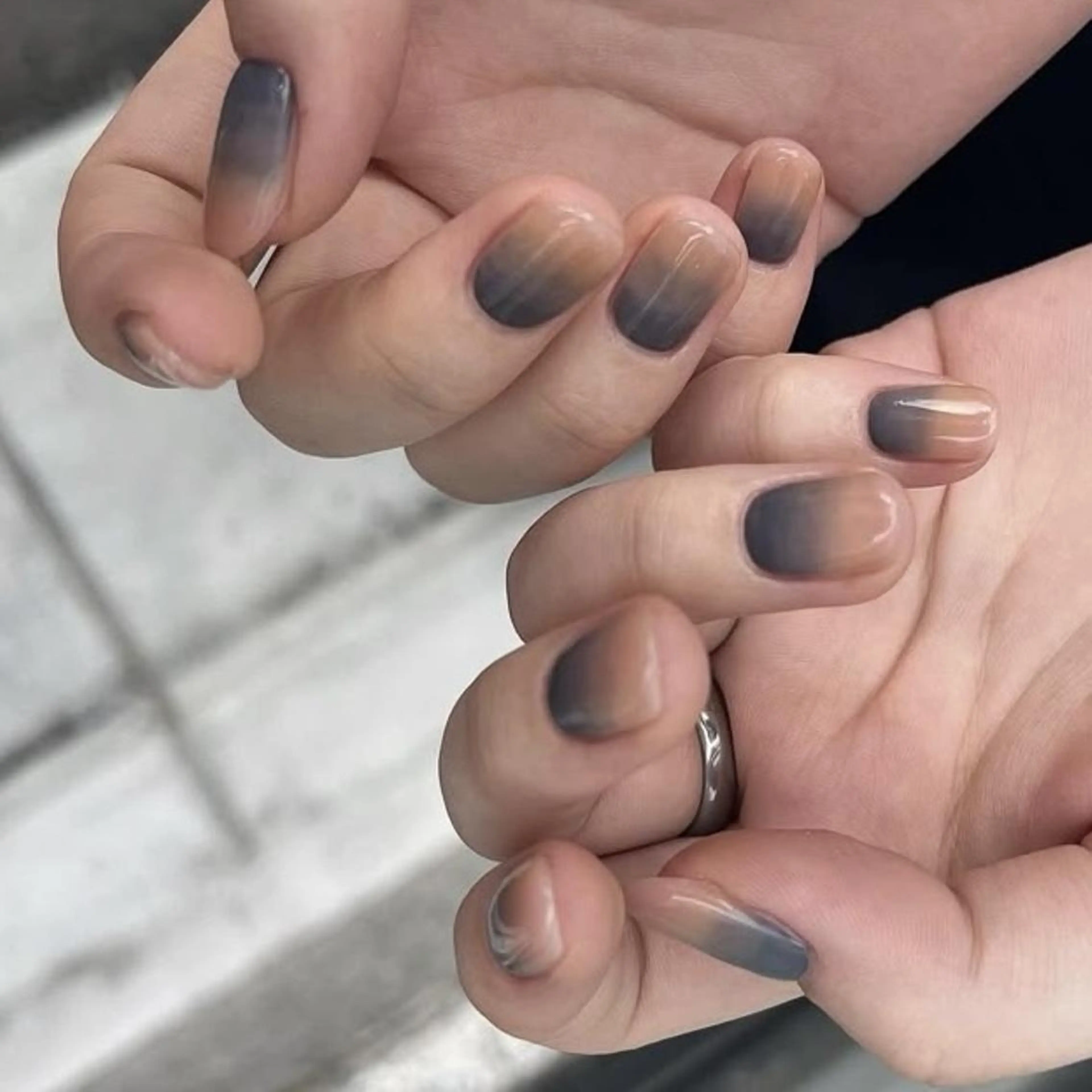 ネイル グラデーション 大阪/堀江ニュアンス WAKABAのネイルデザイン