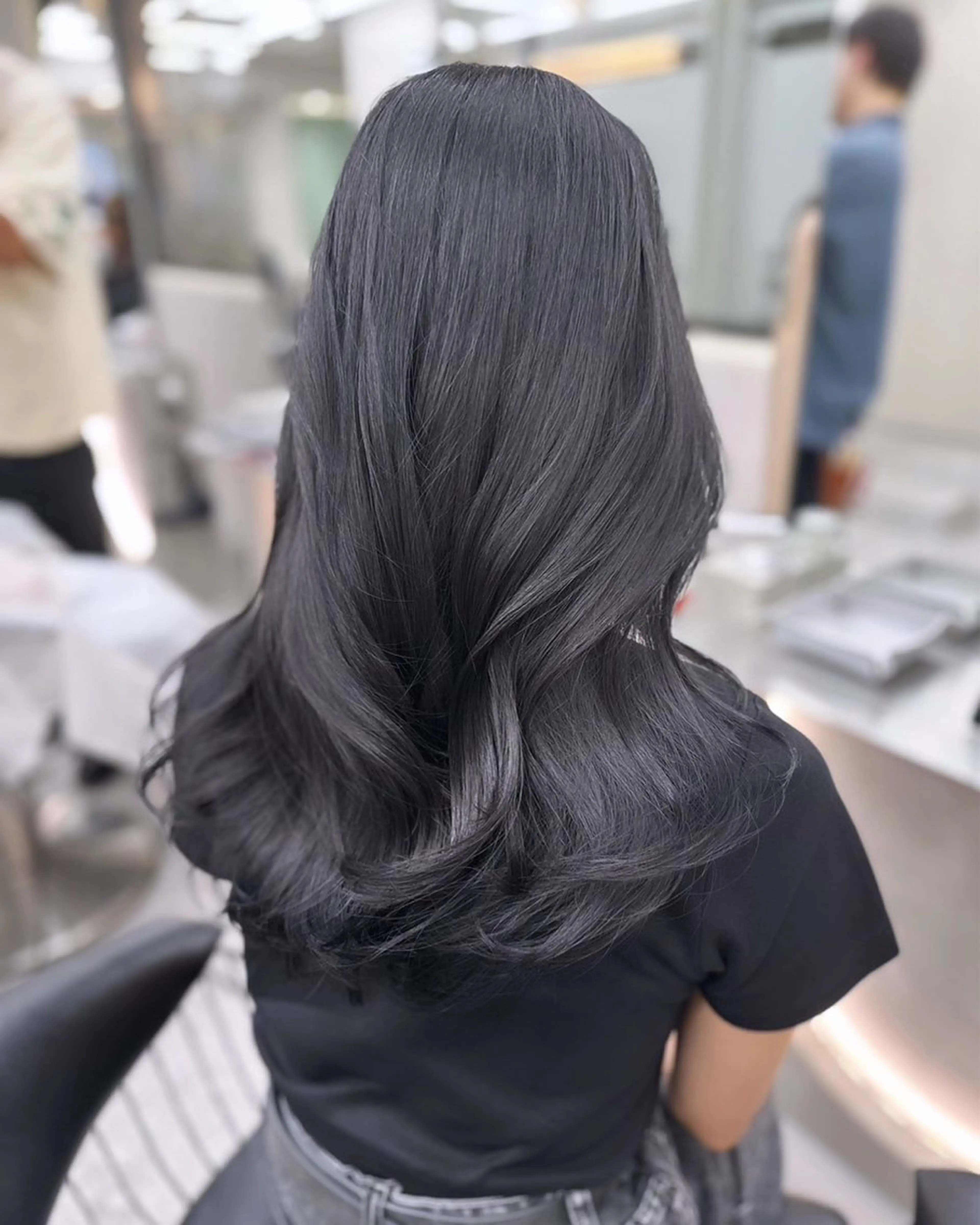 ロング カラー グレージュ Hiroki 韓国ヘア🇰🇷のヘアスタイル