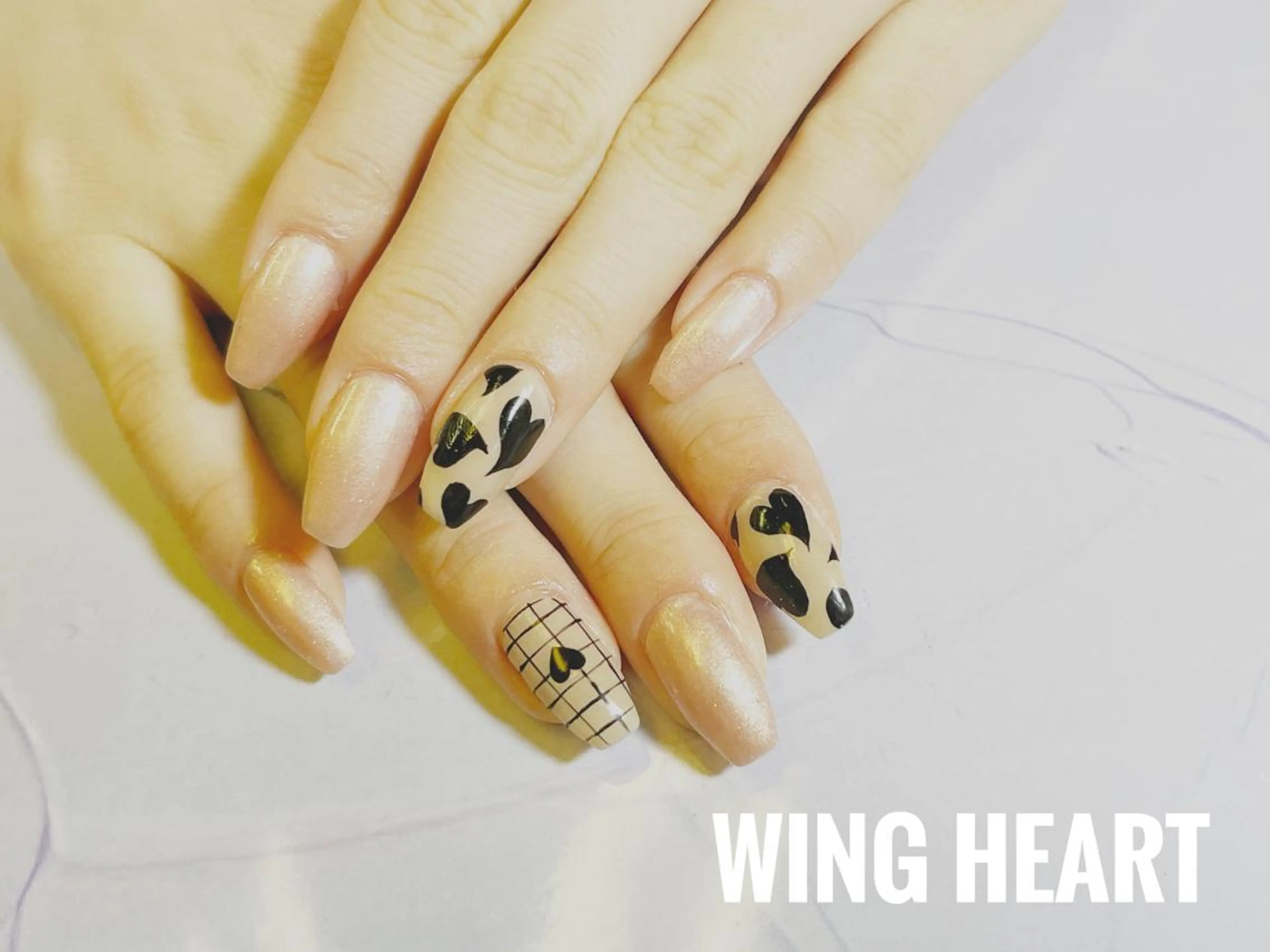 セミロング ネイル ハンドネイル H NANAのネイルデザイン