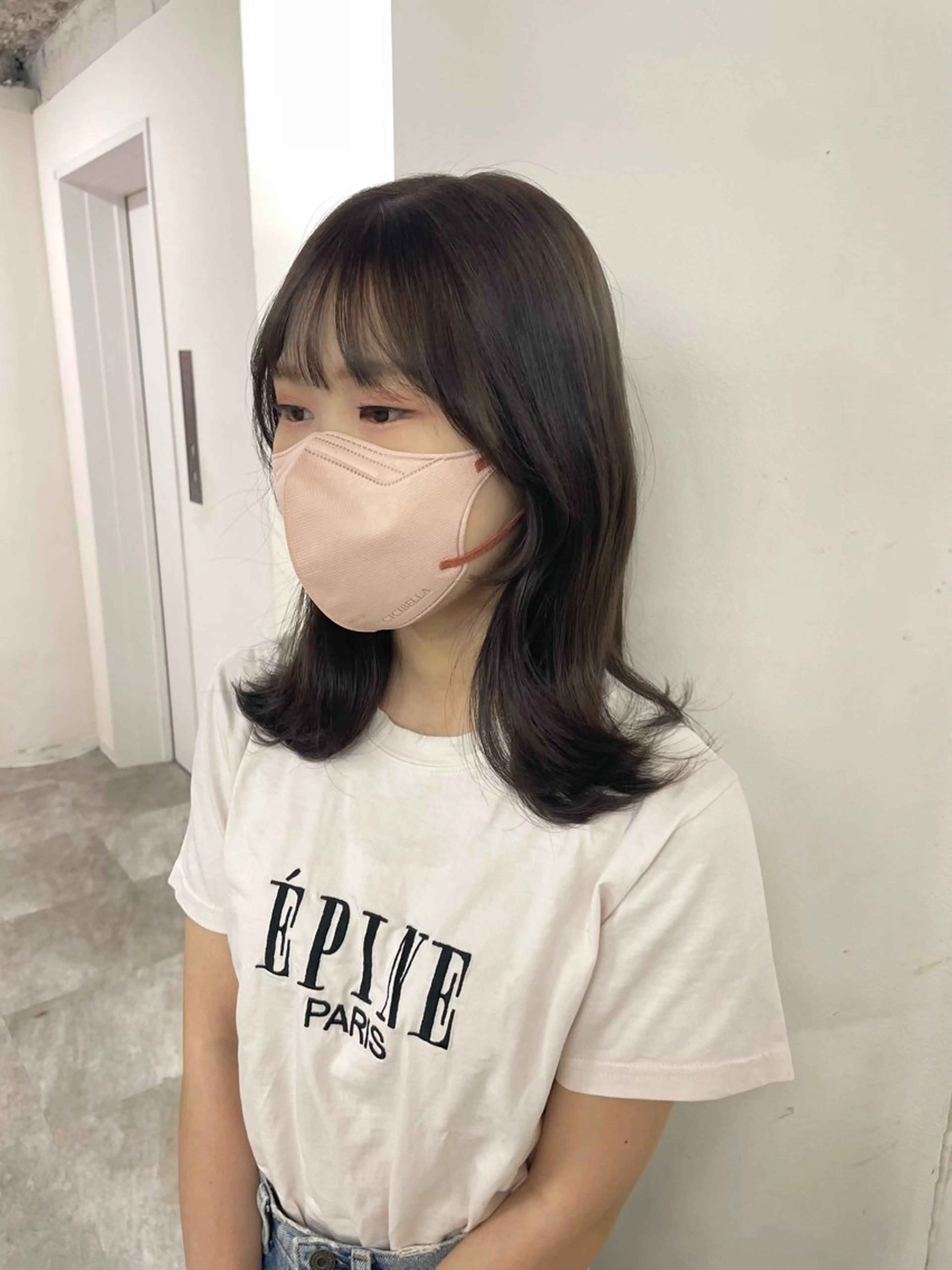 ロング カラー 顔周りカット Hana ♡ marshu梅田のヘアスタイル