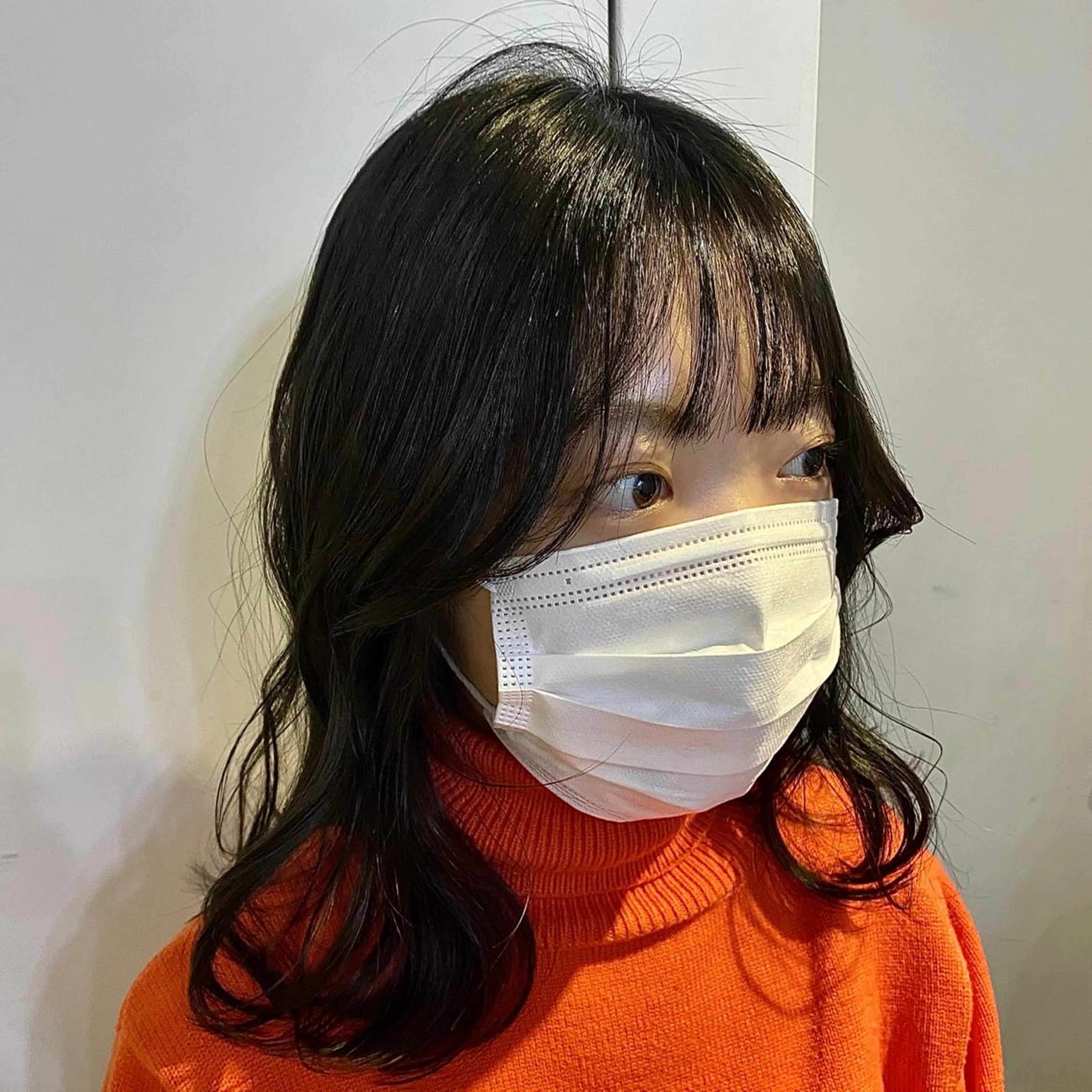 ミディアム 韓国風ヘア カット ヘアカラー トリートメント GINZARay2 風本朱里🐥のヘアスタイル