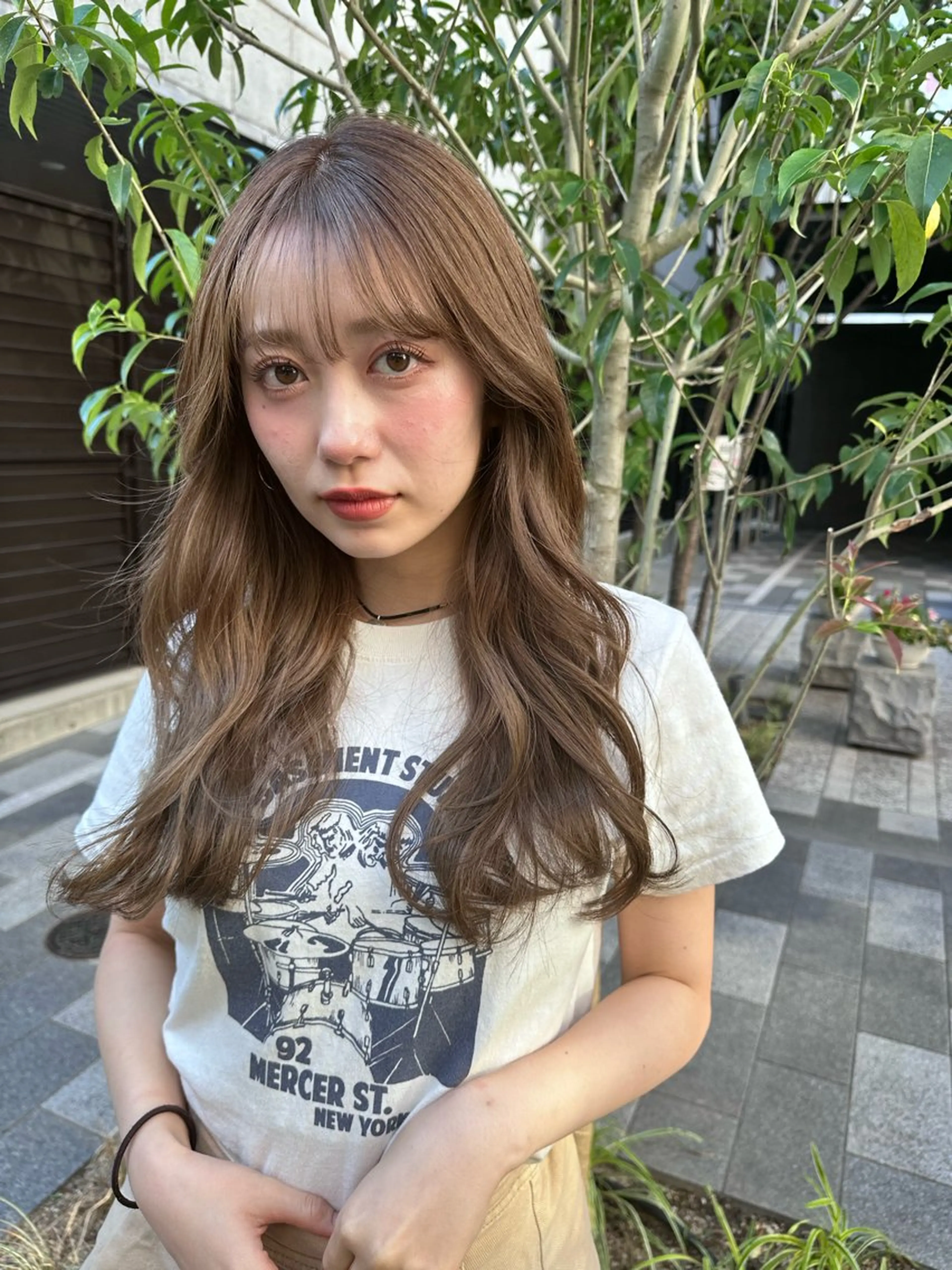 ロング カラー 米山 璃奈のヘアスタイル