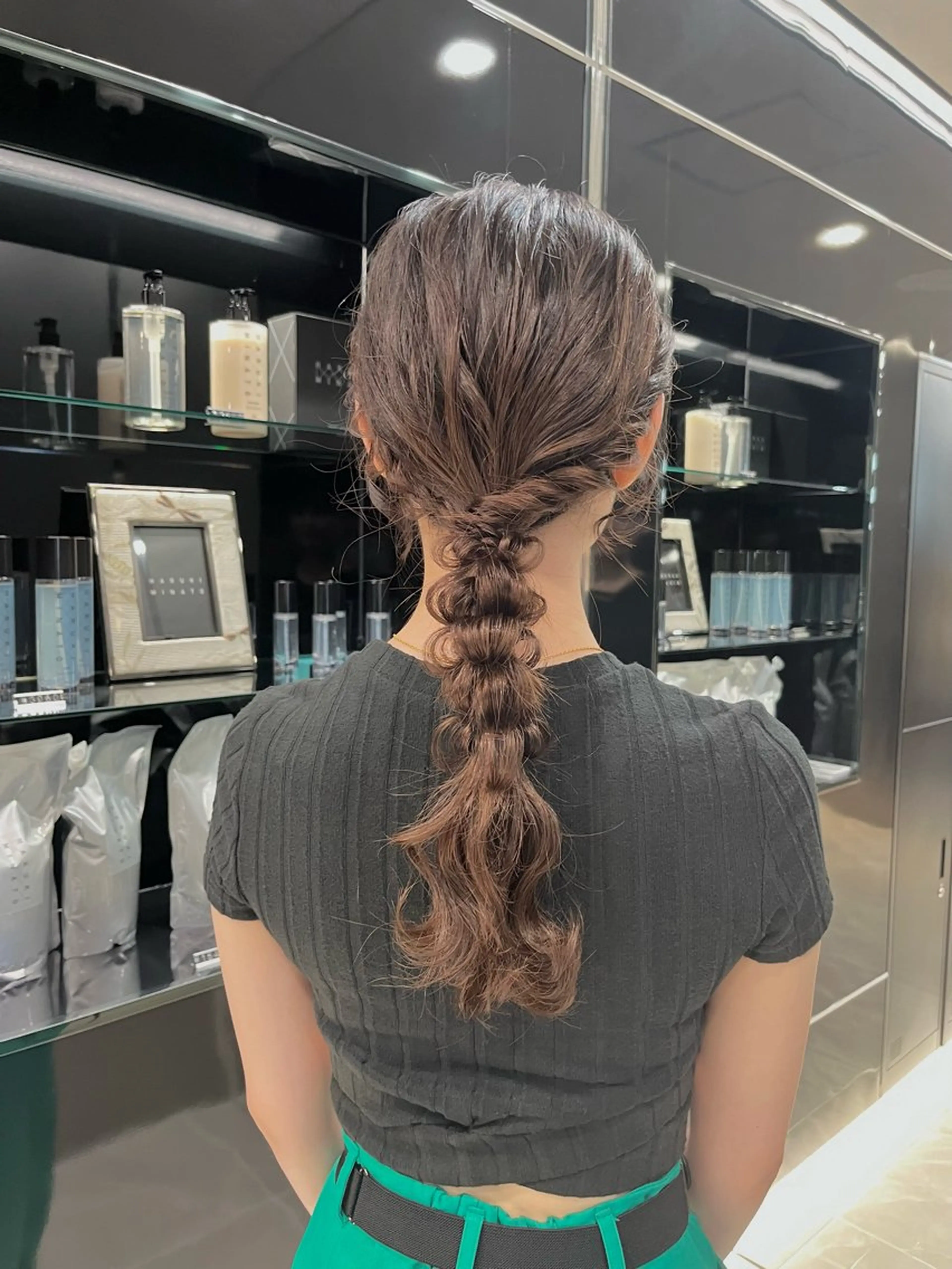 ロング ヘアアレンジ ウスイマイコ カット/ケアカラーのヘアスタイル