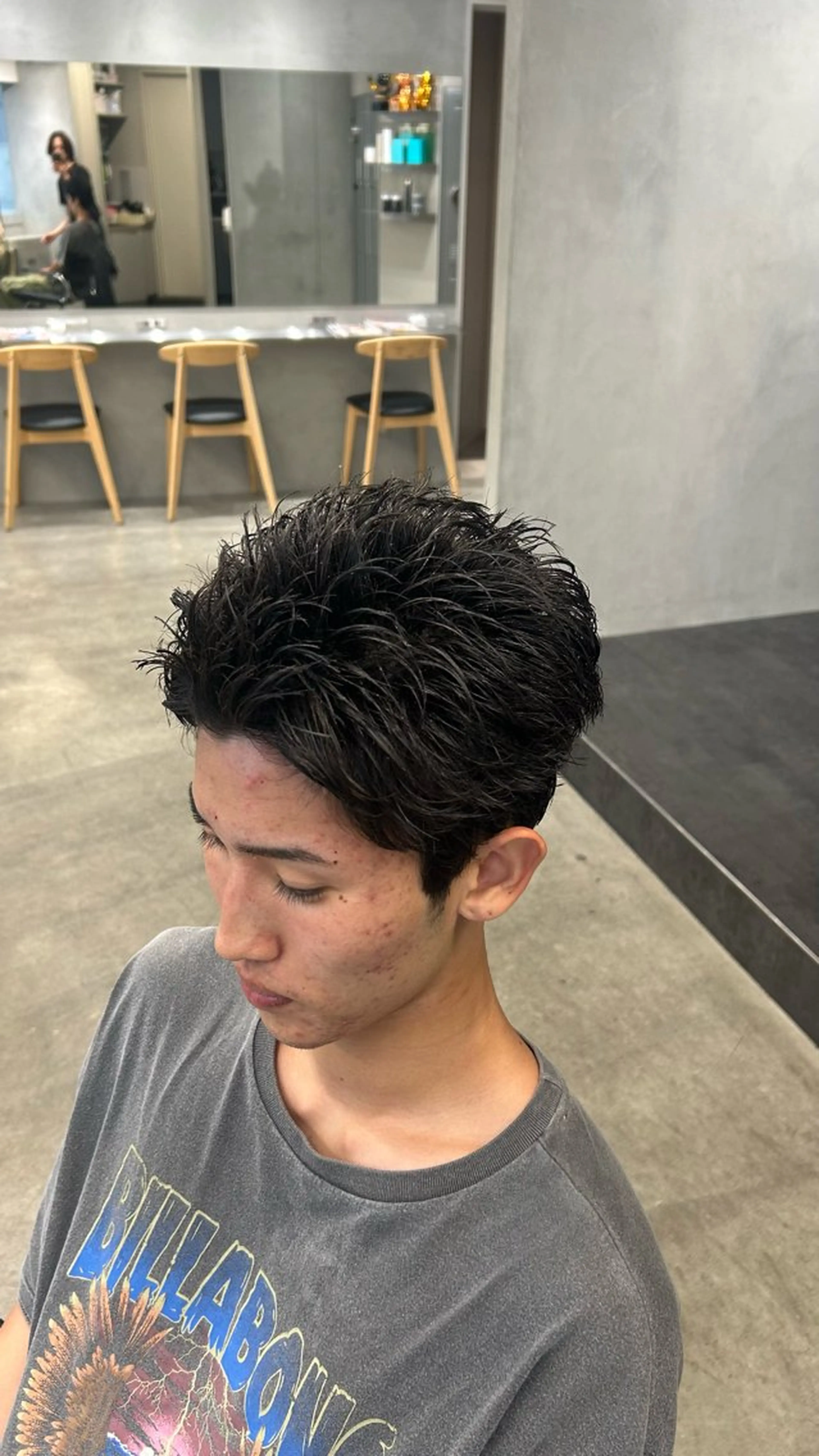 パーマ メンズ 藤平海音/fifth PARKのヘアスタイル