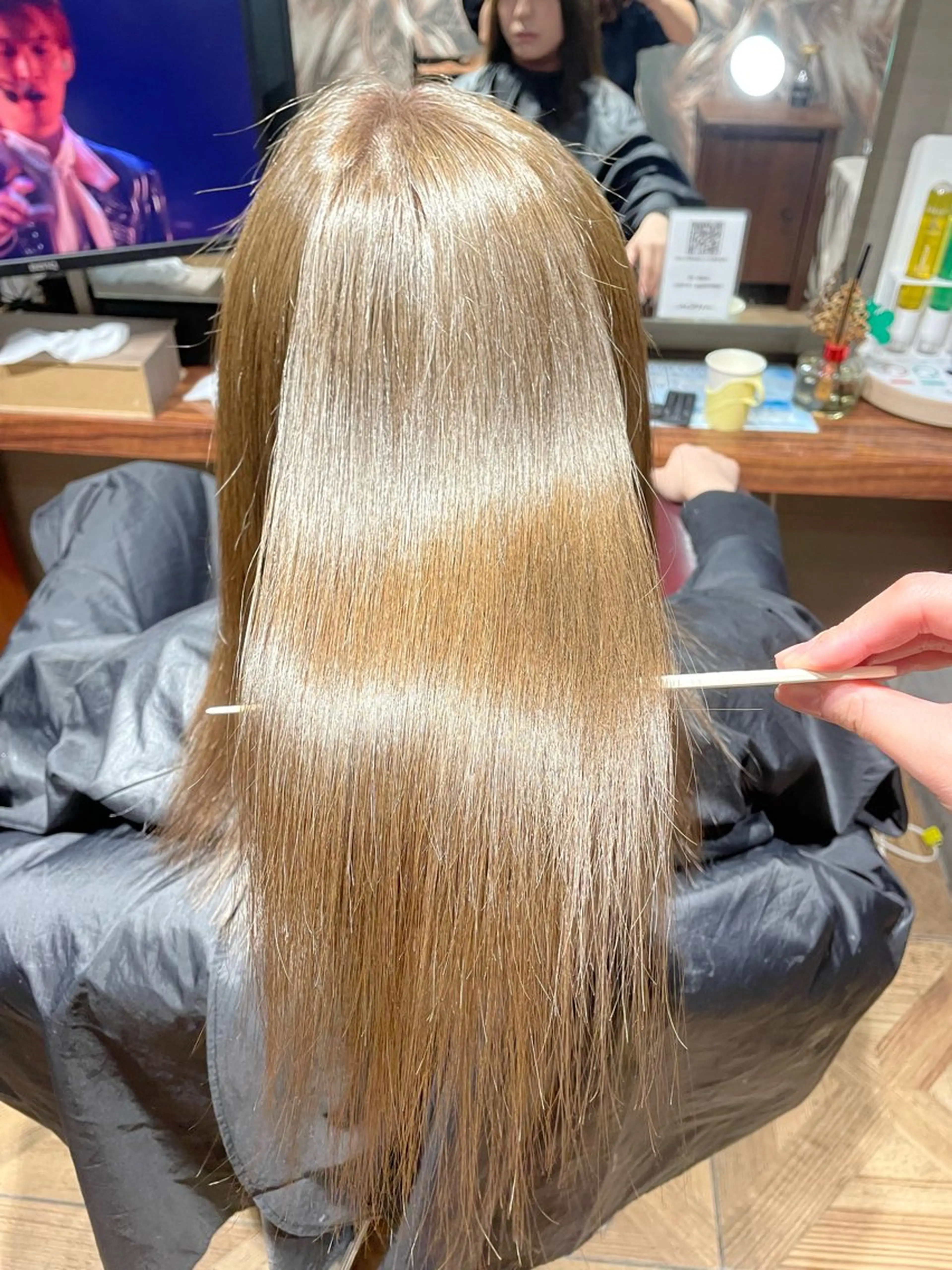 セミロング 𝙃𝘼𝙍𝙐🎀 韓国×エクステのヘアスタイル